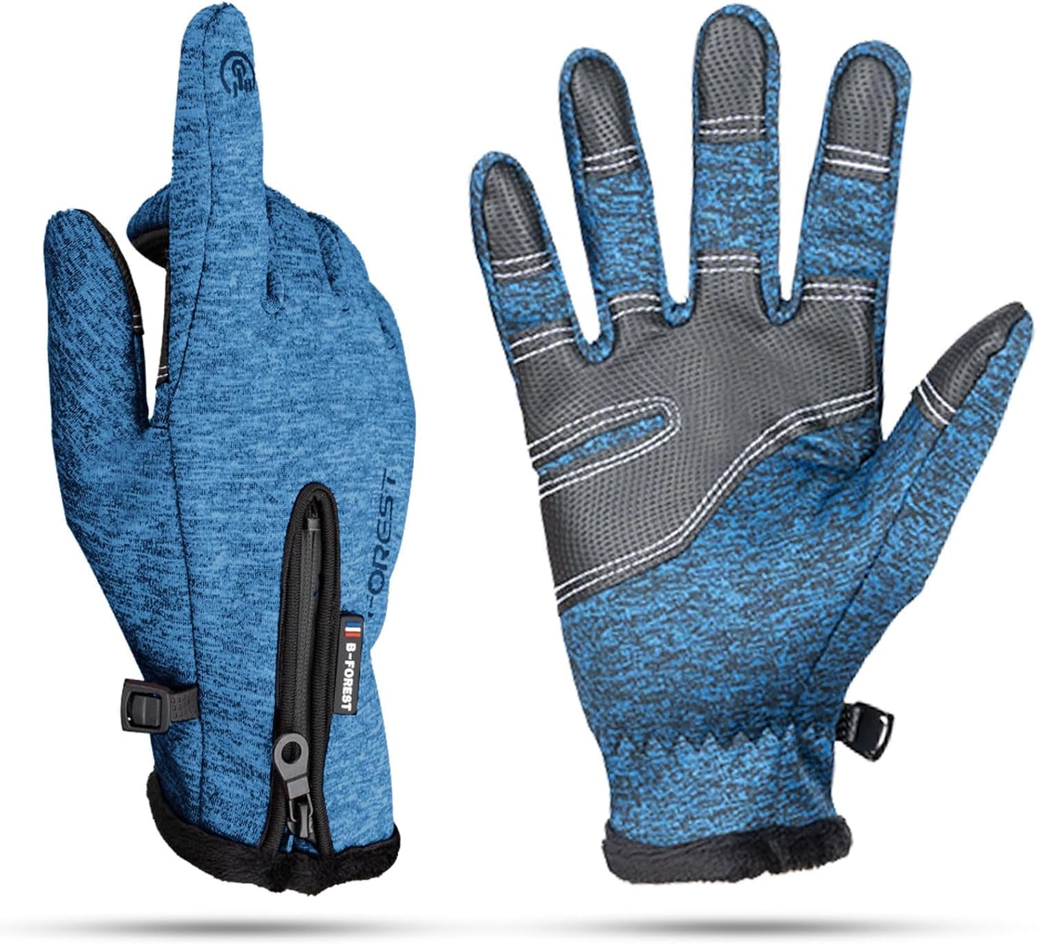 Winter Gloves for Men and Women, anti Slip Touchscreen Windproof Cycling Gloves, Warm Gloves Cold Weather Cycling Gloves for Walking Riding Driving,Black