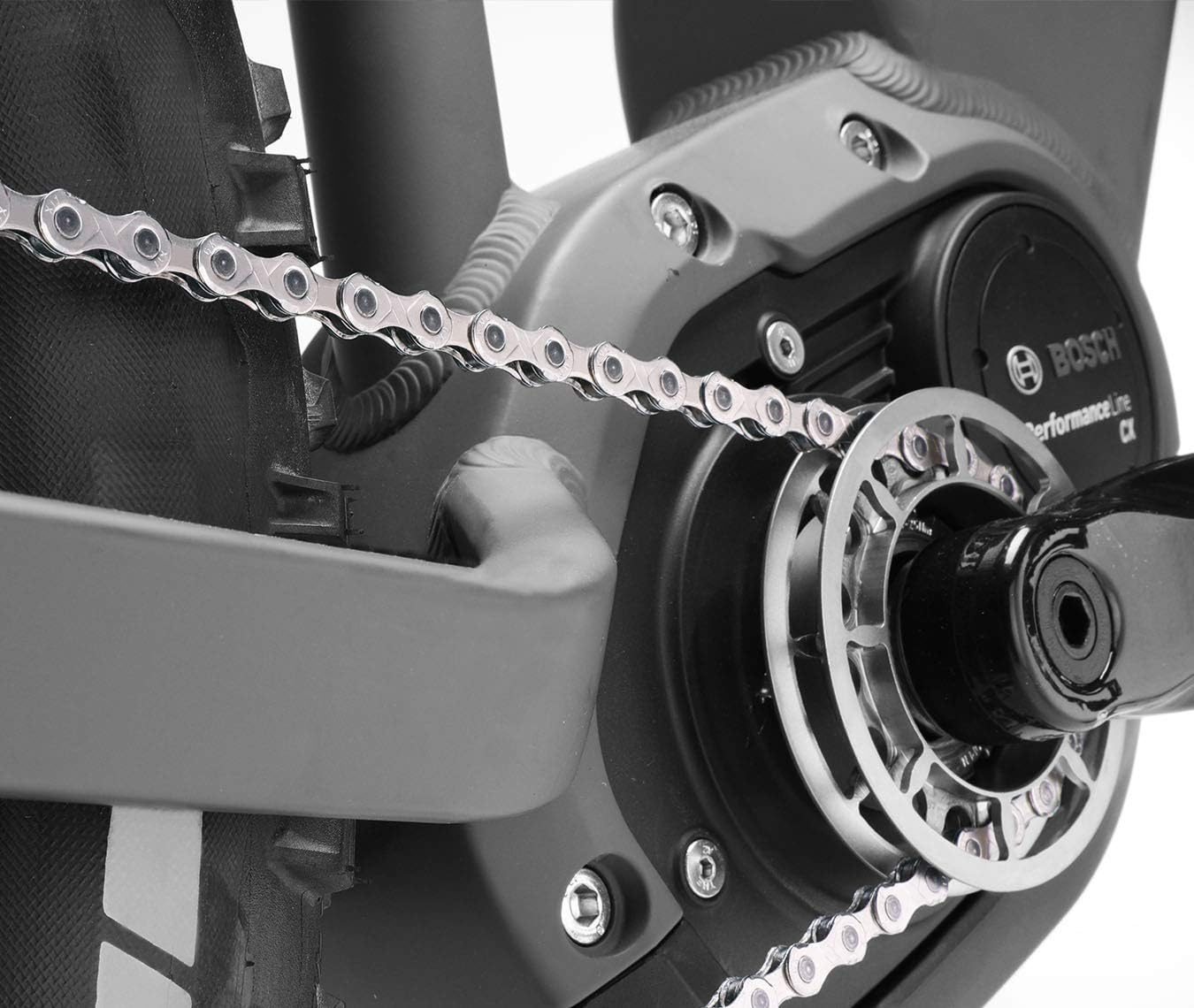 KMC Unisex'S E101 EPT Ebike Chain, Silver, Wide (1/8") image number 1