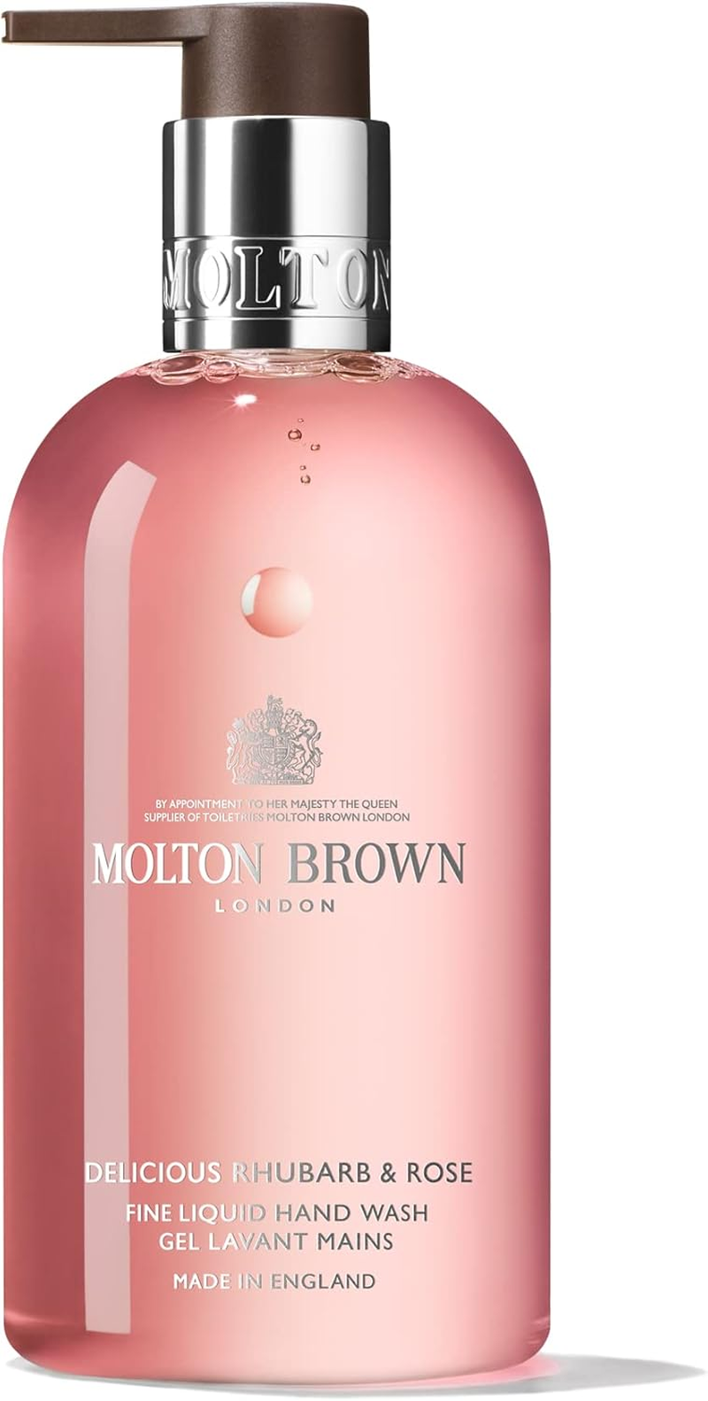 Delicious Rhubarb & Rose Fine Liquid Hand Wash by Molton Brown for Women - 10 Oz Hand Wash
