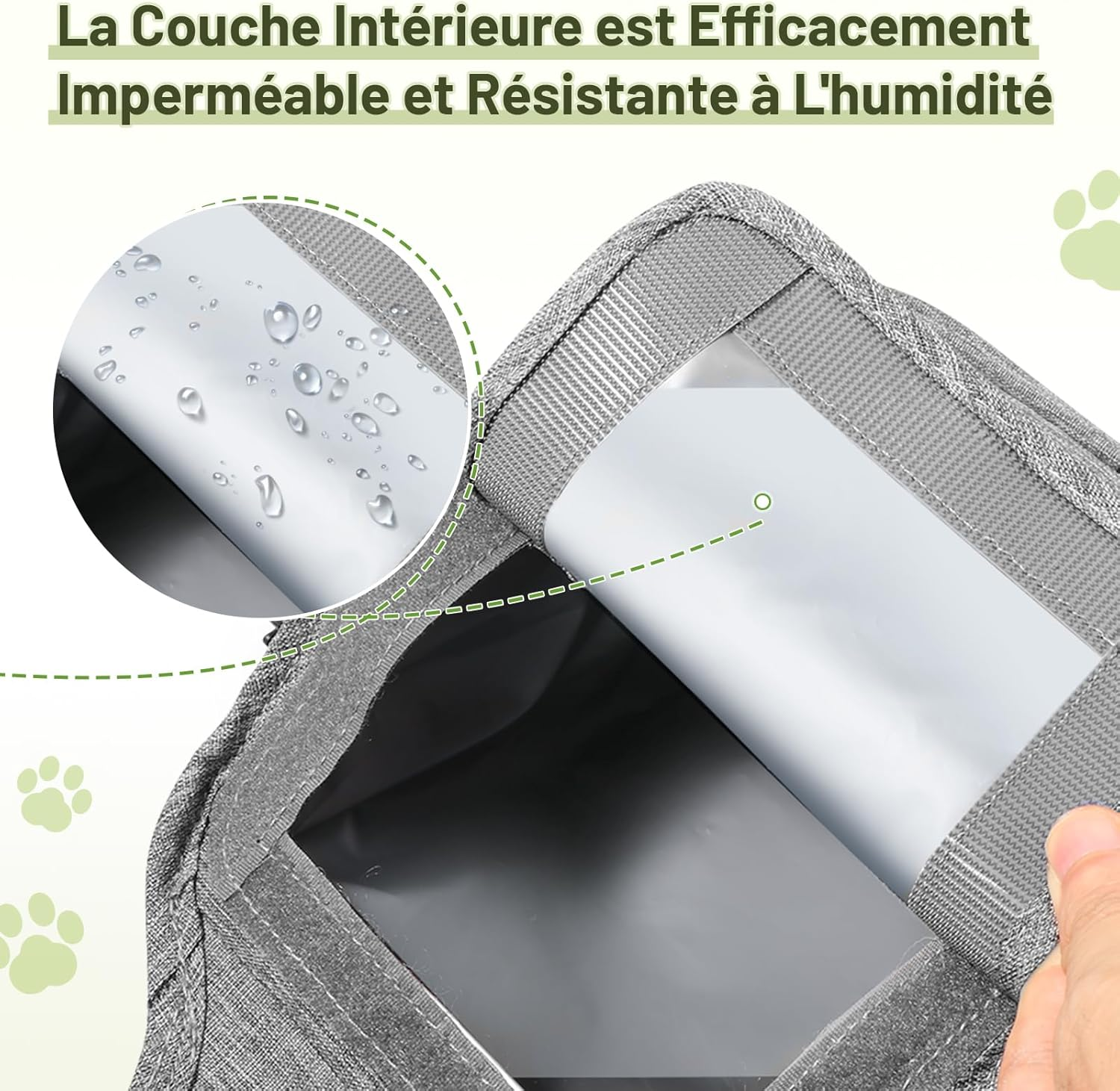 Aurora & Tithonus Dog Treat Bag, Dressage Treat Bag for Dogs, Adjustable Belt with Dispenser for Dog Poop Bags, for Training Dog Walking (Grey), Gray, Dog Treat Bag image number 4
