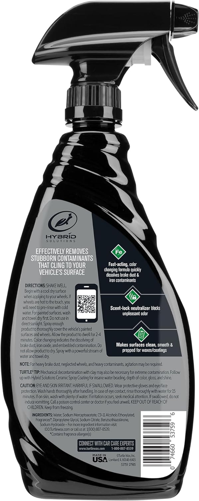 Turtle Wax Hybrid Solutions Wheel Cleaner & Iron Remover - 680Ml - 103028