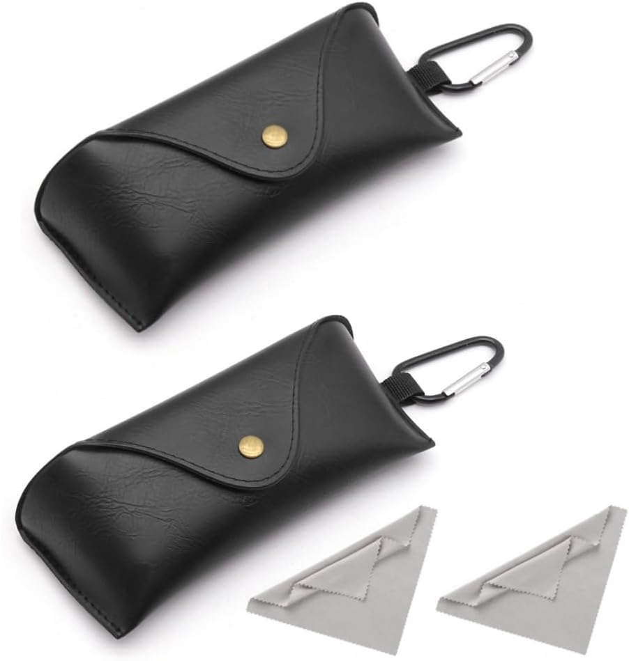 Sunglasses Bag, 2 Pack Eyeglasses Cases, Protective Glasses Case Sunglasses Case for Men,Women image number 1
