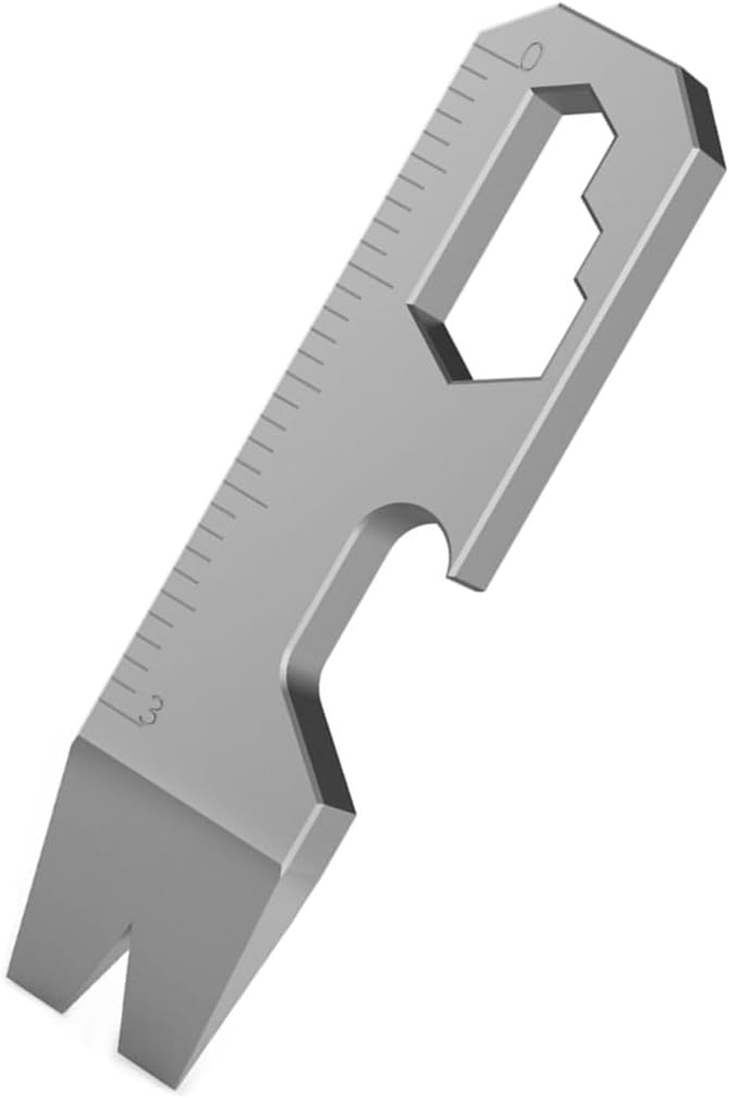 Hamans EDC Pocket Pry Bar Keychain Multi Tool, Titanium Pry Bar, Small EDC Pry Bar for Keychains image number 2