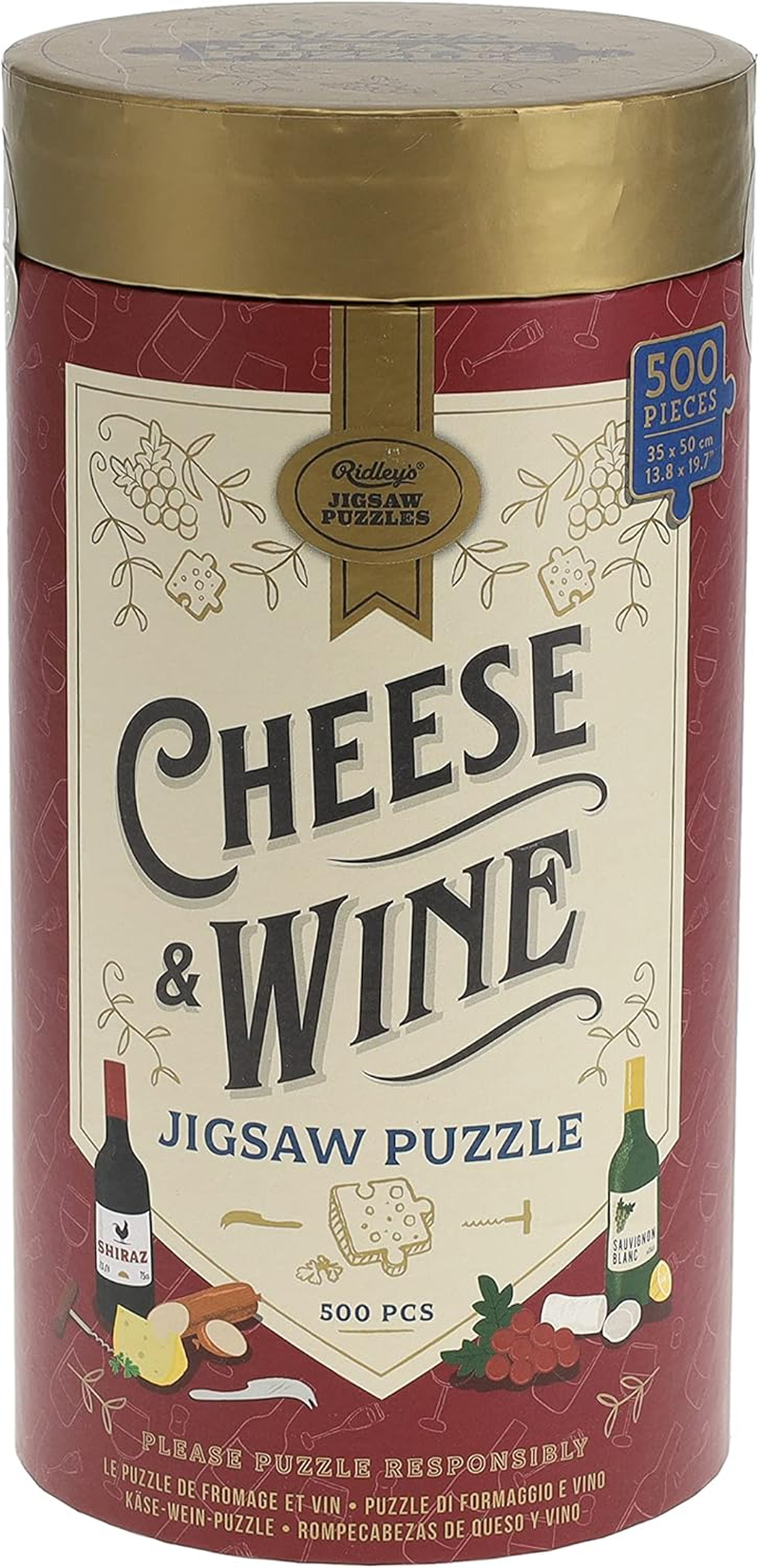 Ridley'S Cheese and Wine Jigsaw Puzzle (500 Pieces) image number 5