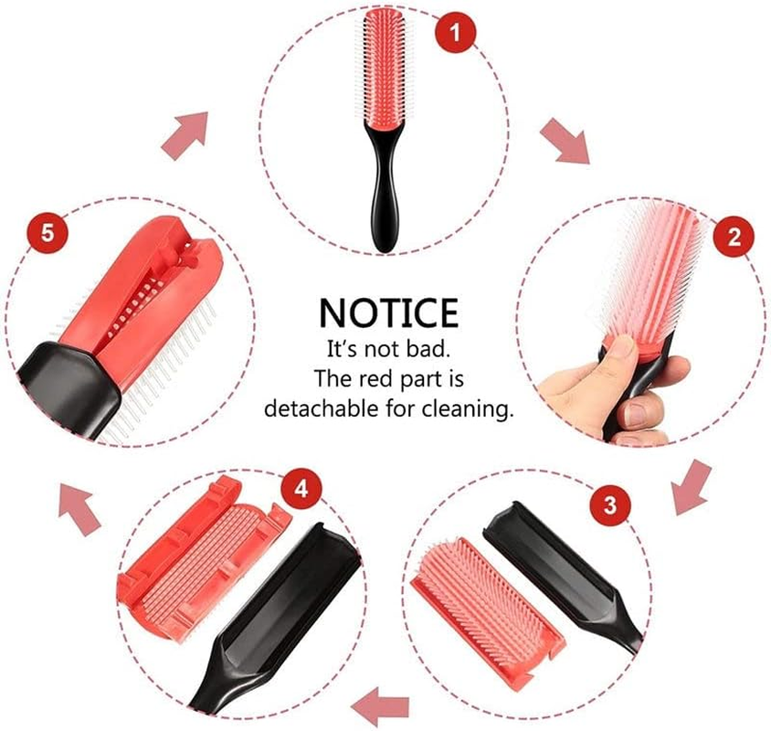 AIMALL New Hair Styling Brush Classic D3 Medium (9 Row) Comb Styling Hairbrush for Smoothing, Shaping, and Polishing