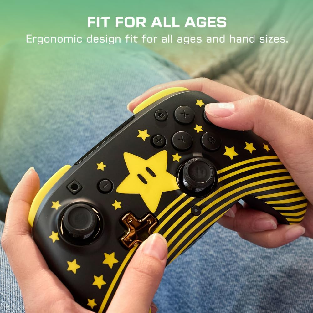 TB NSW Rematch Glow Wireless plus Controller - Super Star Mario image number 3