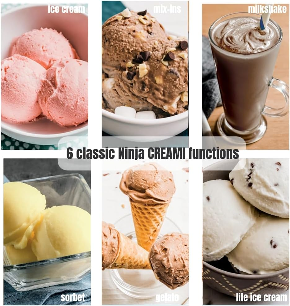 1 Tube Creami Pints and Lids Compatible with Ninja Creami NC300,NC301,CN305A,CN301CO,NC299AMZ Seris,Ice Cream Containers, Extra Cups Replacement (Blue) image number 4