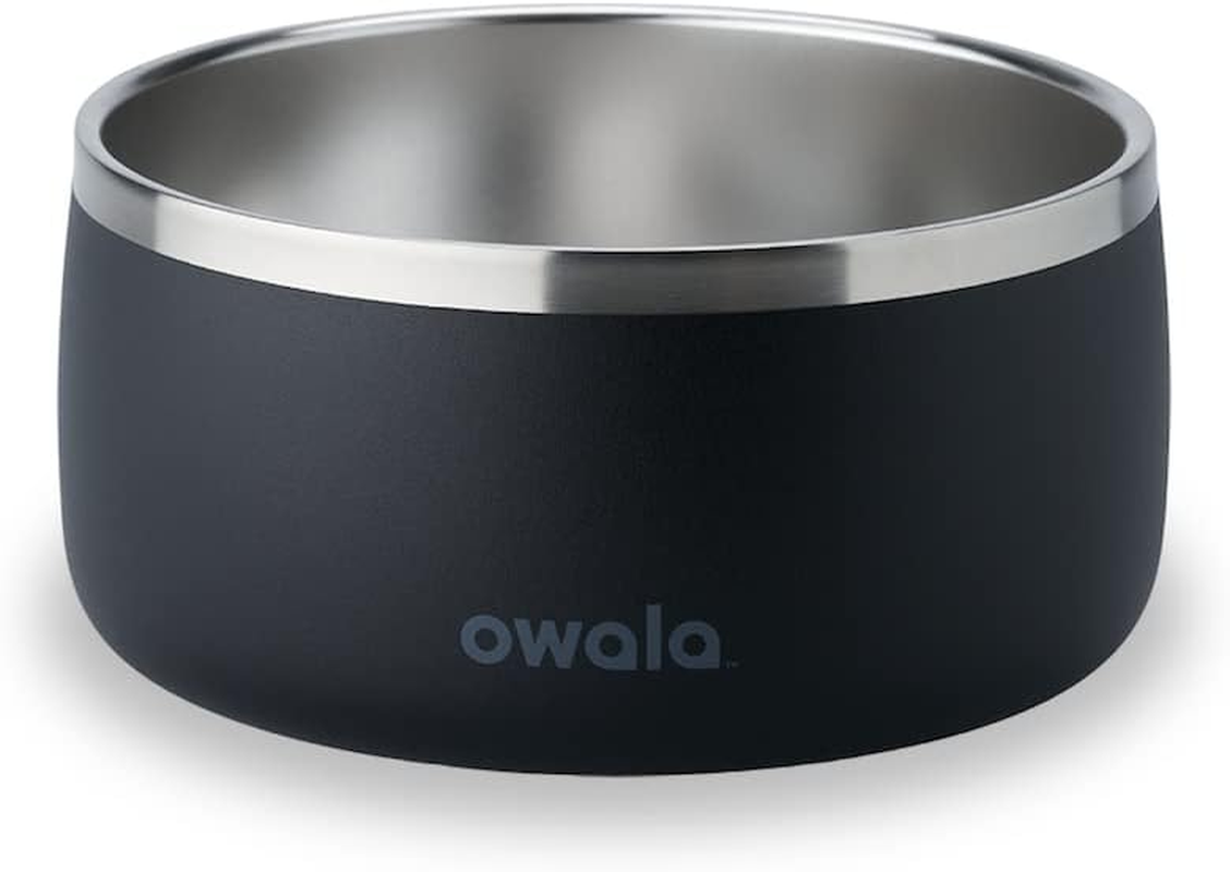Owala Pet Bowl - Durable Stainless Steel, Food and Water Bowl for Dogs, Cats, and All Pets, Non-Slip Base, 24Oz, Teal (Turquoise & Caicos)