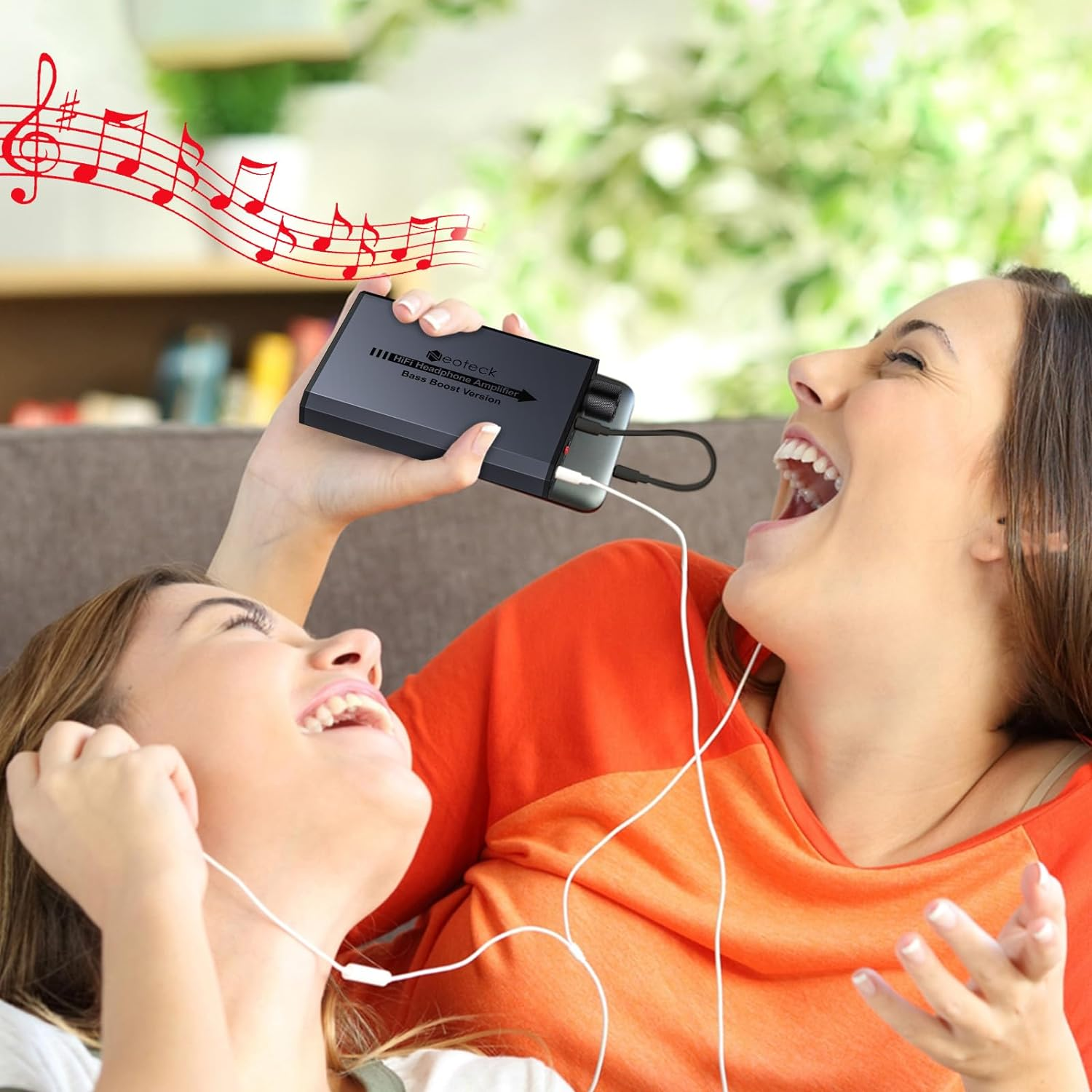 Neoteck Headphone Amplifier 3.5Mm with Bass Amplifier Portable Amplifier 16-300 Ohm Audio Headphone Amplifier for Phones, MP3, MP4 Computers, PS4, PS5 Controller image number 6