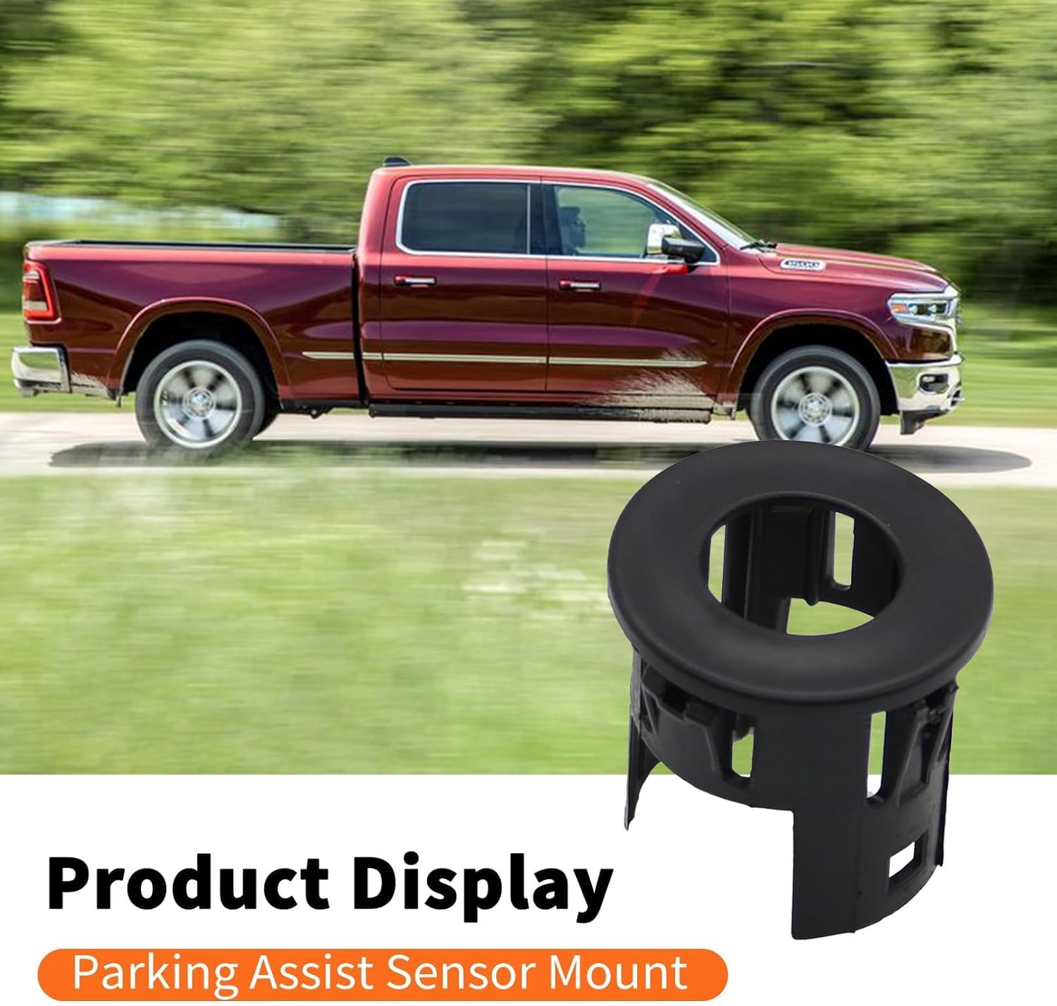 Aspaton 4X Parking Assist Sensor Mount Bracket Bezels Compatible with Ram 1500 2500 3500 5LS52TZZAA 2014-2019 image number 5