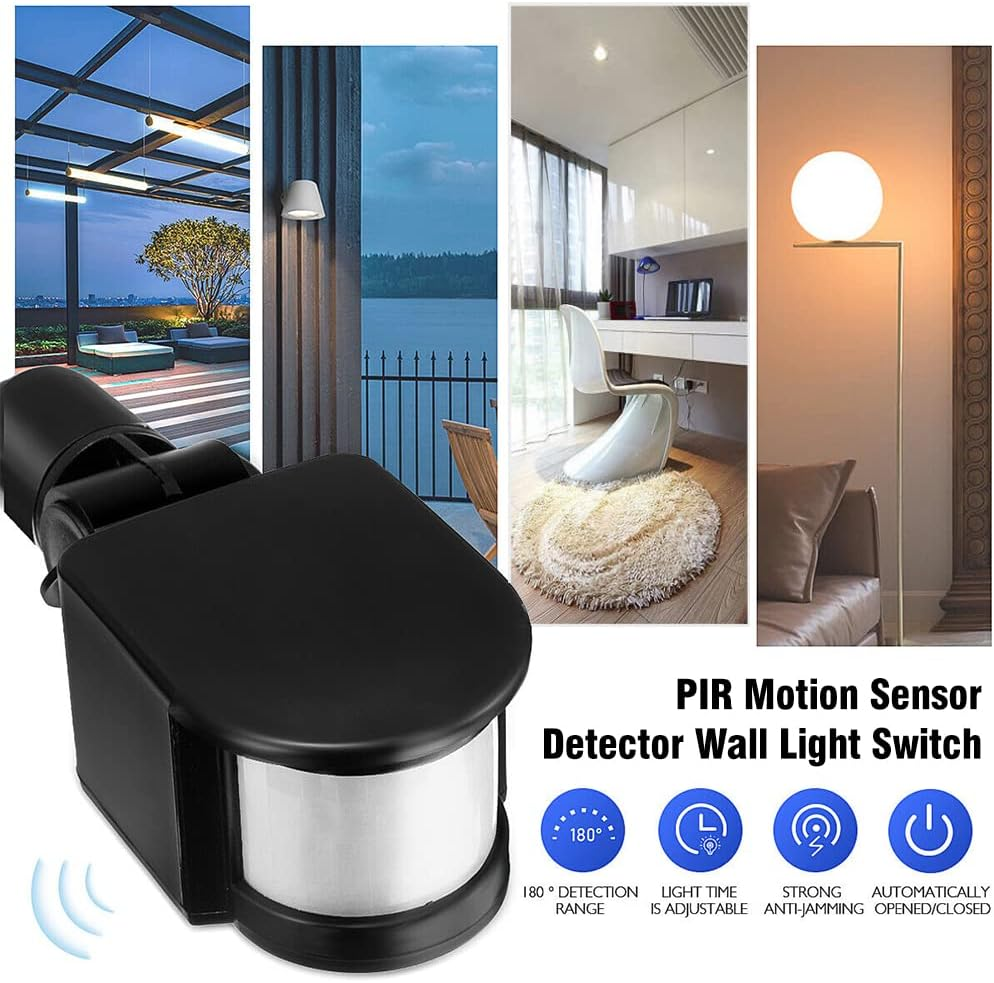 2X DC-12V Security Outdoor Infrared PIR Motion Sensor Detector ​Wall Light Switch image number 6