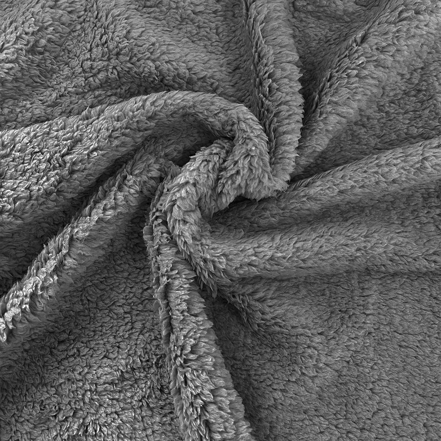 Yanmucy Dog Blanket Washable Fleece Blanket Fluffy Cat Blanket for Indoor Cats Soft Puppy Blankets Dog Blankets Large Washable Pet Blanket for Small Medium Large Dog Sofa Bed Protector (S, Grey) image number 5