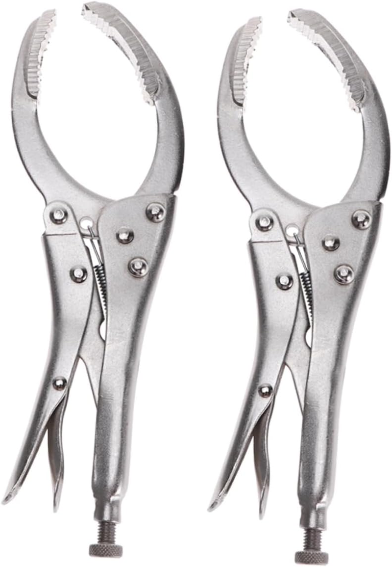 Angoily 2Pcs Locking Grip Oil Filter Wrench Tool for Easy Removal and Vise Holding Construction Ergonomic Design for Mechanics and Use image number 6