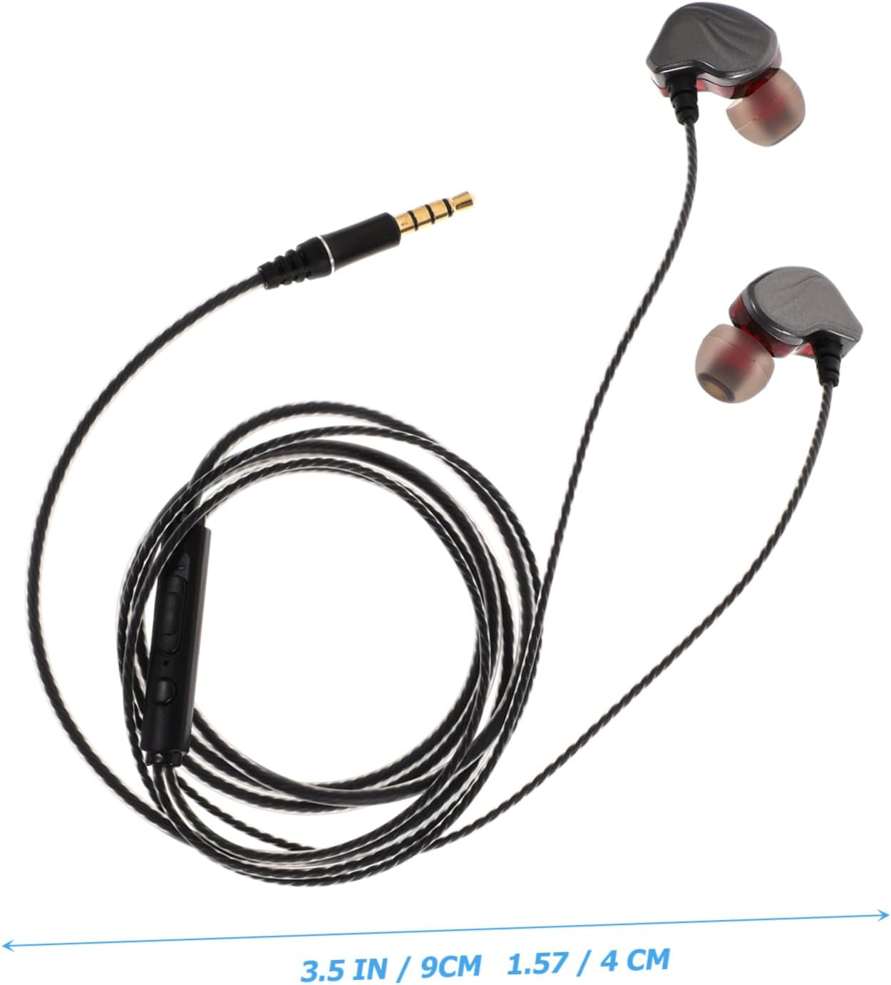 WATIIFUFU -Ear Bass Earbuds with Mic Type-C Wired Headphones for Phone Tablet Gaming Audio Output Grey Subwoofer Earphone image number 6