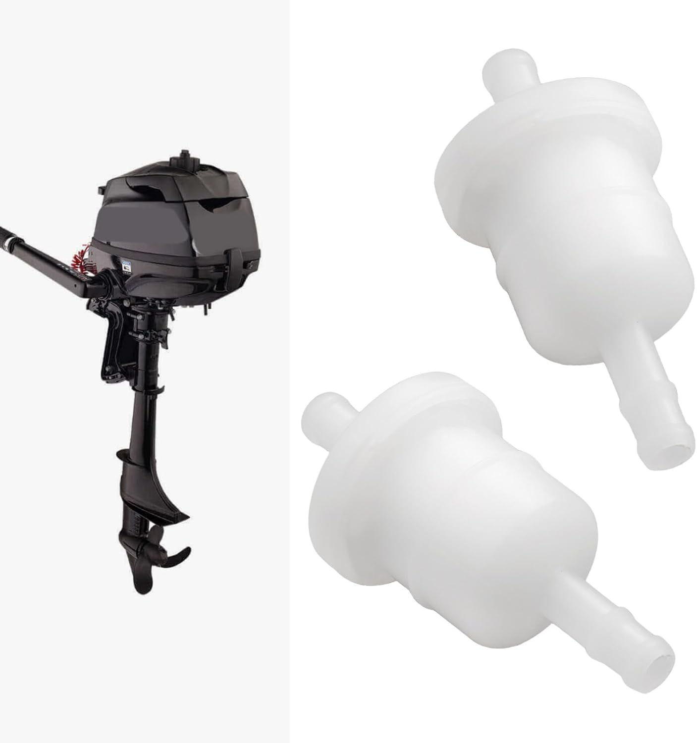 2Pcs Marine Engine Fuel Filter Element 3516248 369-02230-1 Compatible with Mercury Compatible with Tohatsu 4HP 5HP image number 1