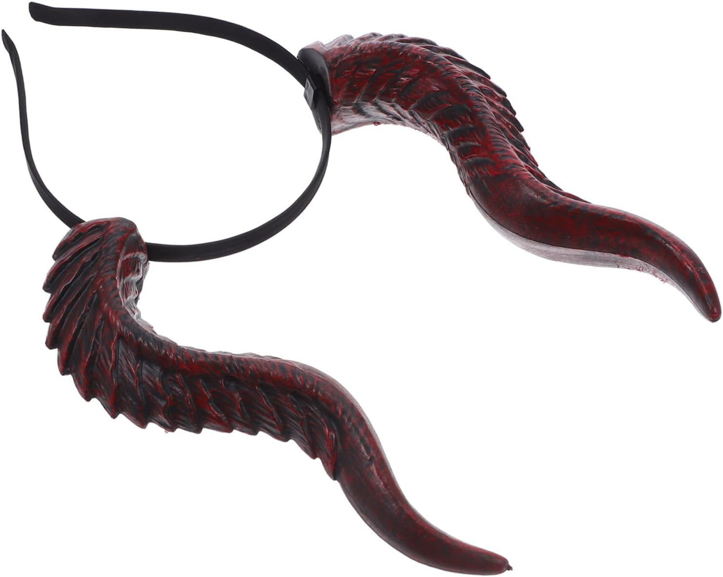 VALICLUD Adjustable Resin Demon Horns Headband Lightweight Halloween Cosplay Accessory for Women and Men Festival Costume Hair for Masquerade and Party Celebrations