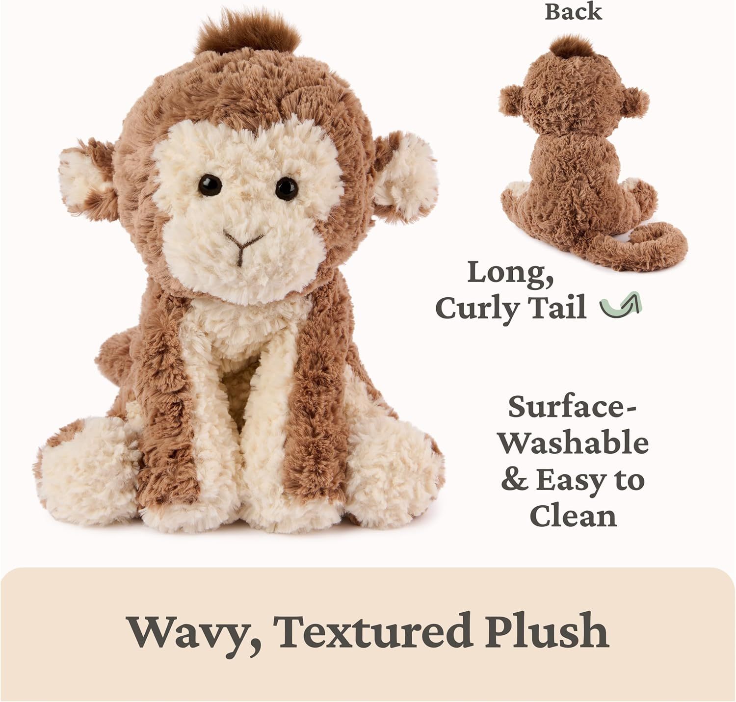 GUND - Cozys Monkey 26Cm, Kids Soft Toy, 1 Year+ image number 5