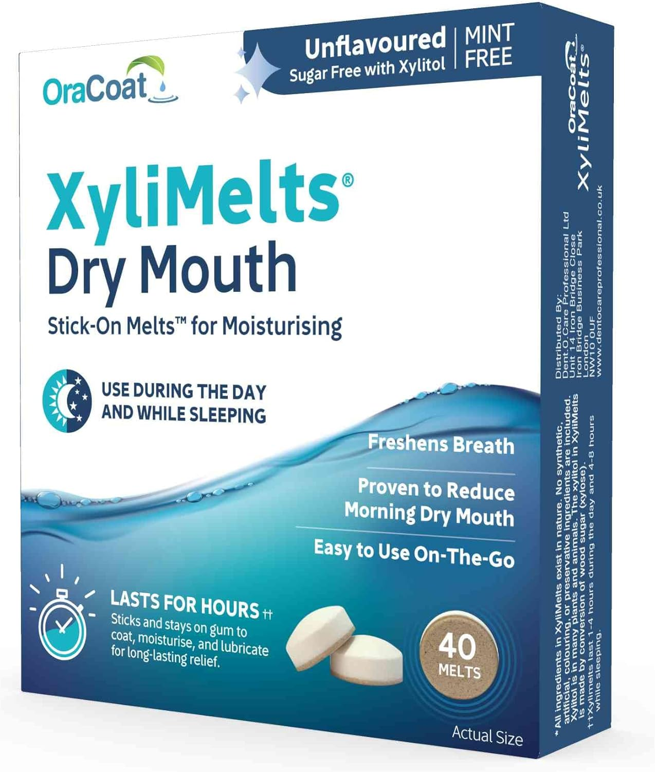 Oracoat Orahealth Xylimelts Mint-Free Discs - 40 Discs, Pack of 2 image number 2