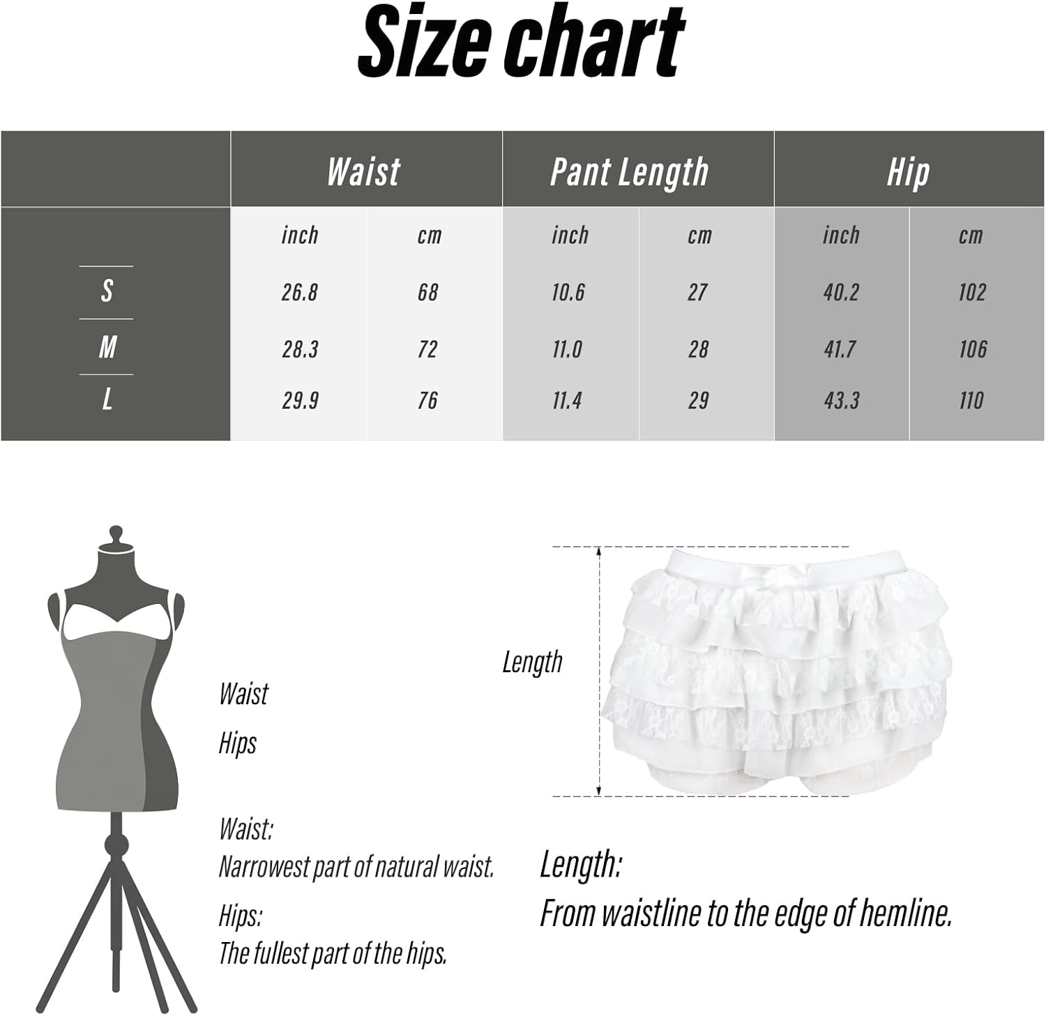 Women Ruffle Shorts Ruffle Shorts with Mid-Rise and Multi-Layer Lace Design,Women Frilly Shorts Bloomer Short for Homewear image number 1