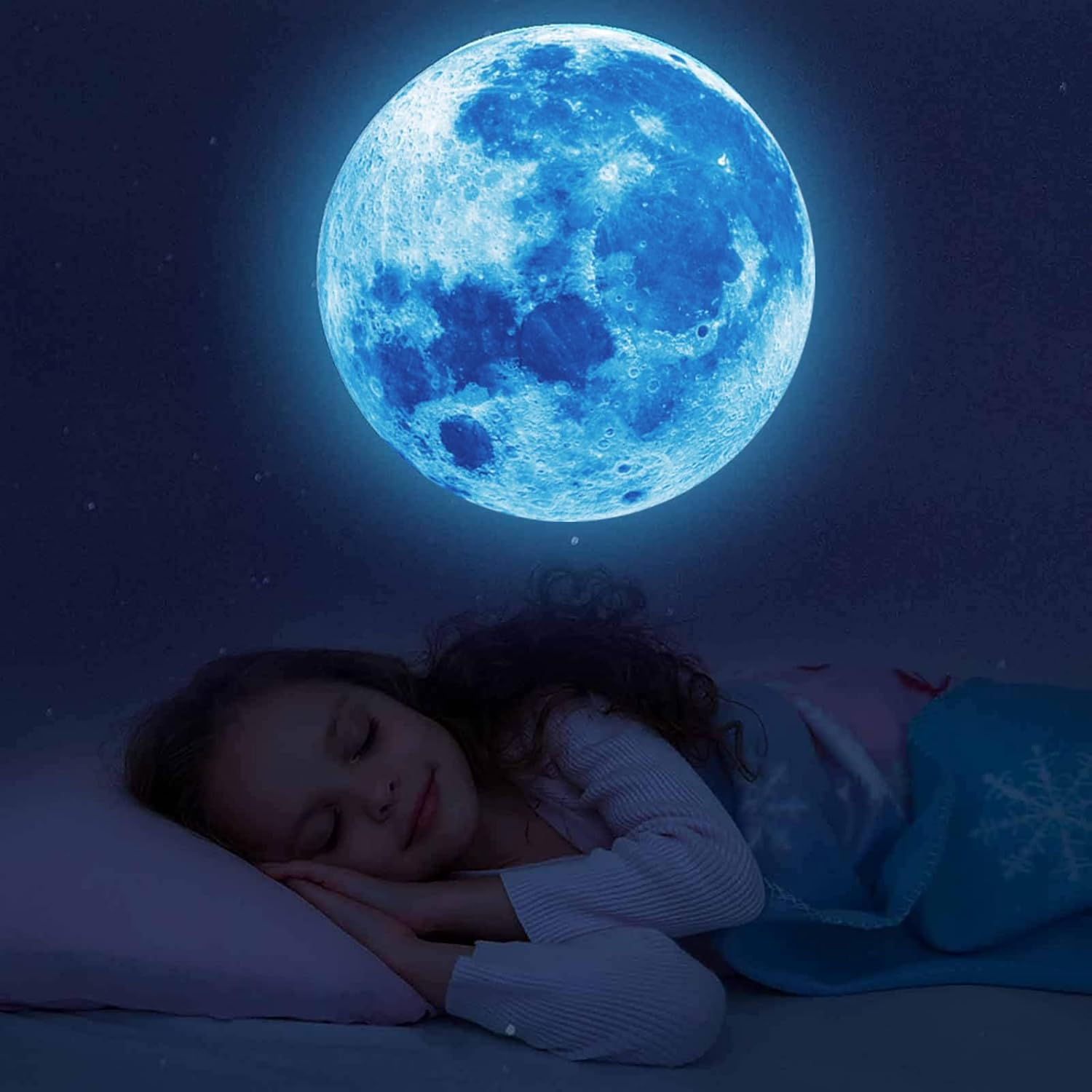 1078Pcs Glow in the Dark Stars for Ceiling Glowing Space and Moon Decals Universe Stickers Kids Wall Decor Perfect for Boys Girls Nursery Bedroom Living Room image number 1