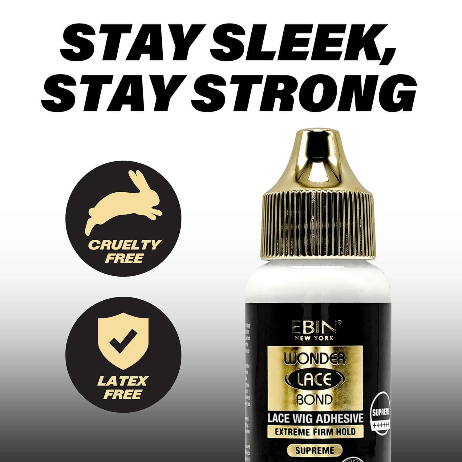 Wonder Lace Bond Wig Adhesive, Latex Free and Waterproof - Supreme 1.15Oz image number 4