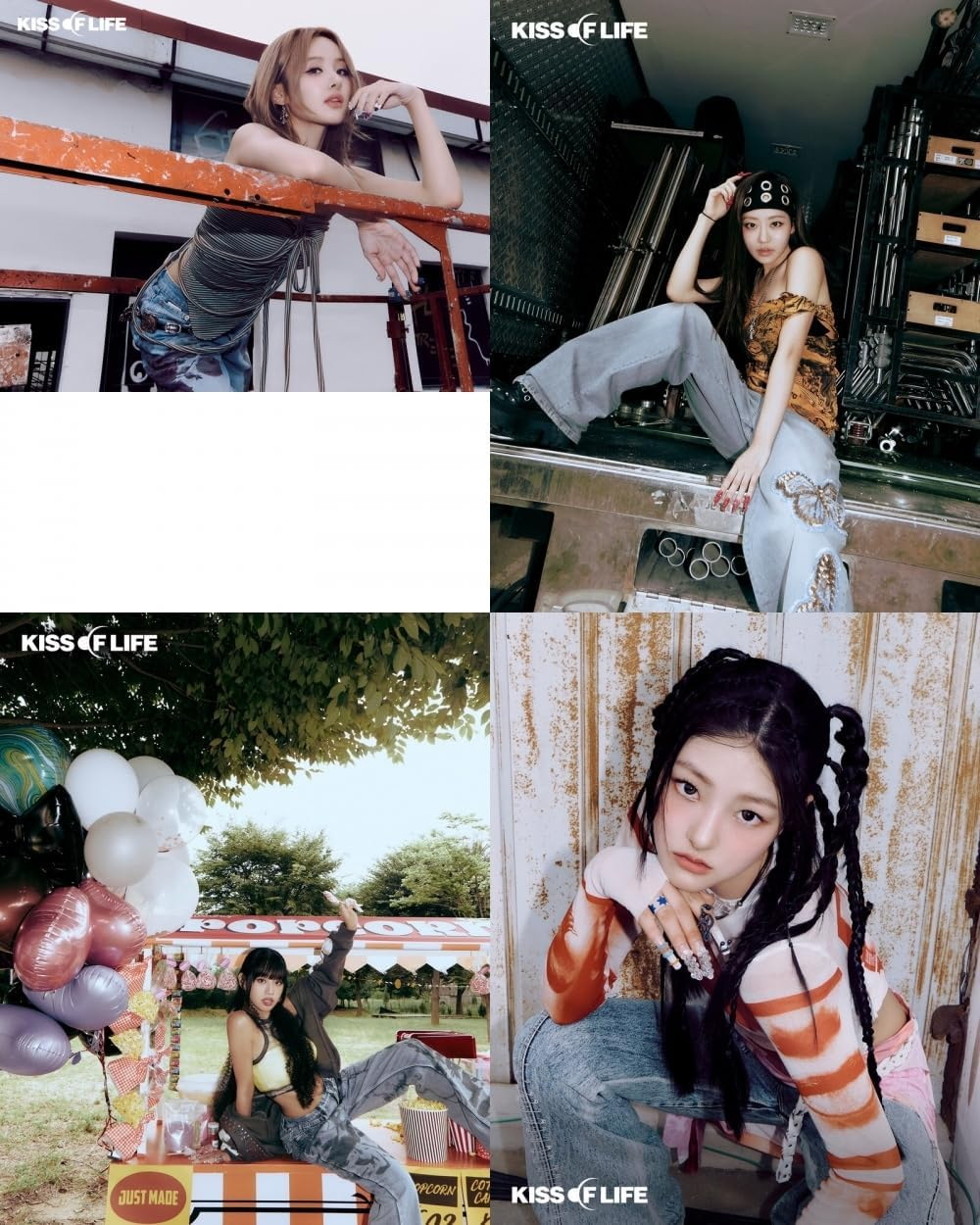 KISS of LIFE Lose Yourself 3Rd Mini Album Magazine Version Cd+1P Folded Poster on Pack+160P Booklet+2P Photocard+1P Unit Photocard+1Ea Hologram Photocard&Display+1Ea Sticker+Tracking Sealed KOL KIOF