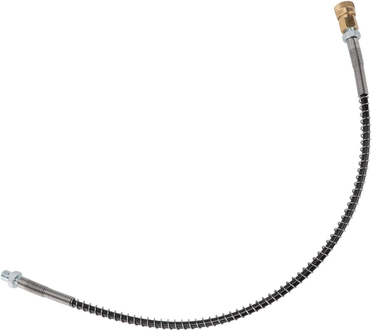 Changor Stainless Steel High Pressure Hose, Stainless Steel and Spring Construction High Pressure Resistant Flexible Lightweight, High Pressure Hose, for PCP Hand Pumps, Air Pumps, image number 1