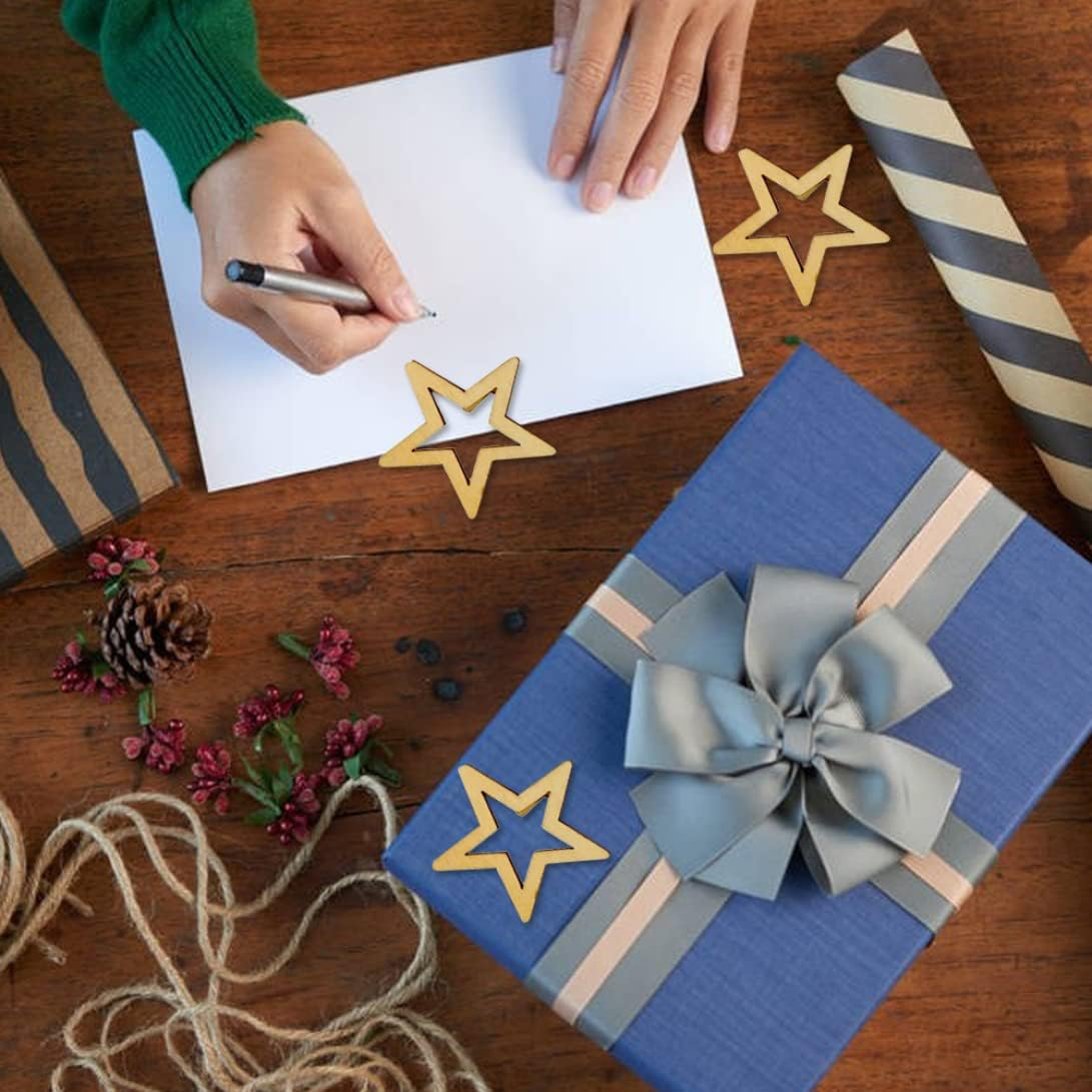 Wooden Stars Unfinished Hollow Natural Wood Slices DIY Craft Project Cutout Embellishments Wooden Hollow Star Crafts Accessories 50Mm 25PCS Home