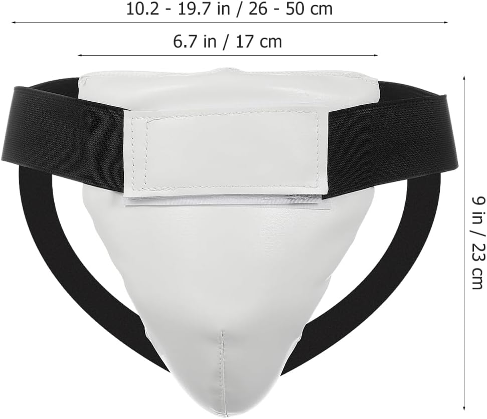 POPETPOP Kids Groin Guard, Groin Protector Cup Boy Shock-Absorbing Taekwondo Boxing Kickboxing Fight Sports Abdominal Protector for Karate Fighting Training image number 1
