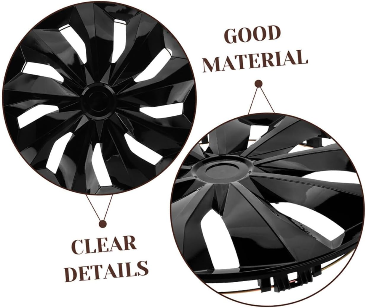 SOLUSTRE Car Wheel Cover Automotive Hubcaps Wheel Rim Protector 14 Inch Easy to Install image number 6