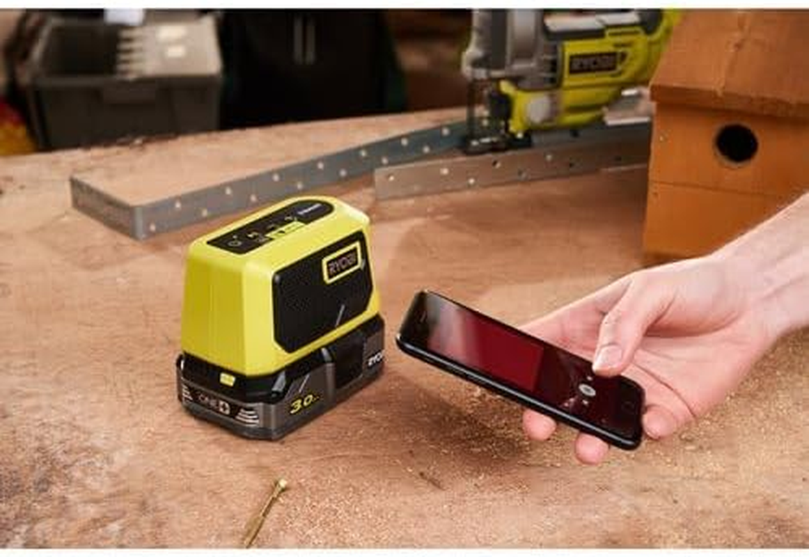 RYOBI 18 V ONE+ Battery Bluetooth Box Mini RBTM18-0 (Output Power 5 Watt, Speaker Diameter 44 Mm, without Battery and Charger) image number 3