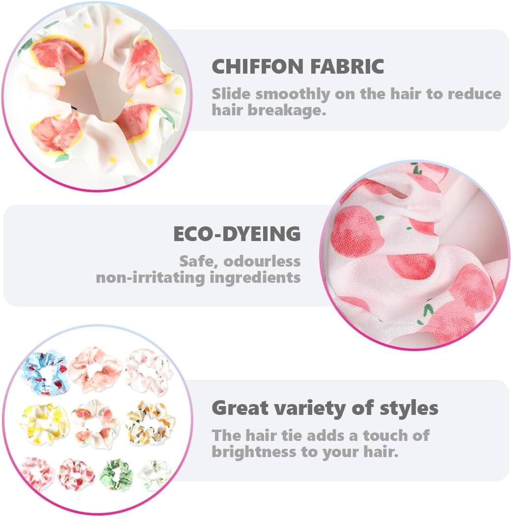 Pack of 10 Hair Bobbles Soft Elastic Colourful Elastic Hair Bands for Girls Women Hair Accessories image number 1