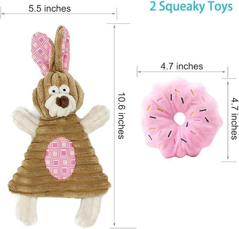 Puppy Toys for Teething, Puppy Chew Toys for Small Dogs, Crinkle Dog Toys Small Breed Boredom and Stimulating, Dog Toys for Small Dogs, Pink, 5-Pack image number 3