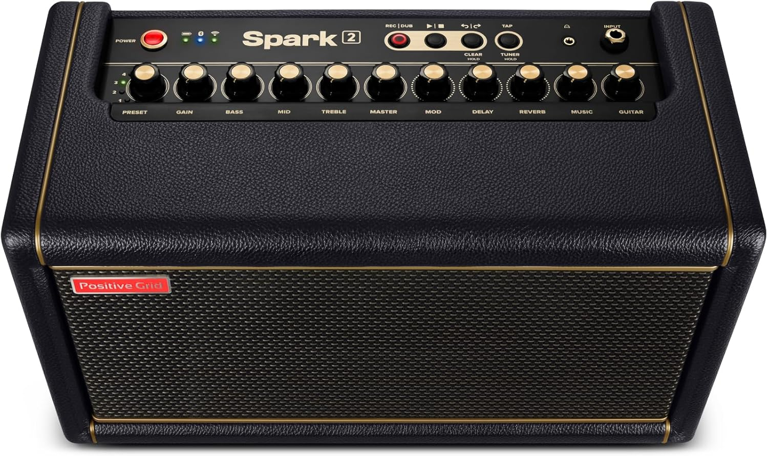 Positive Grid Spark 2 50W Smart Guitar Practice Amp & Bluetooth Speaker with Built-In Looper, AI Features & Smart App for Electric, Acoustic, & Bass Guitar - Black image number 5