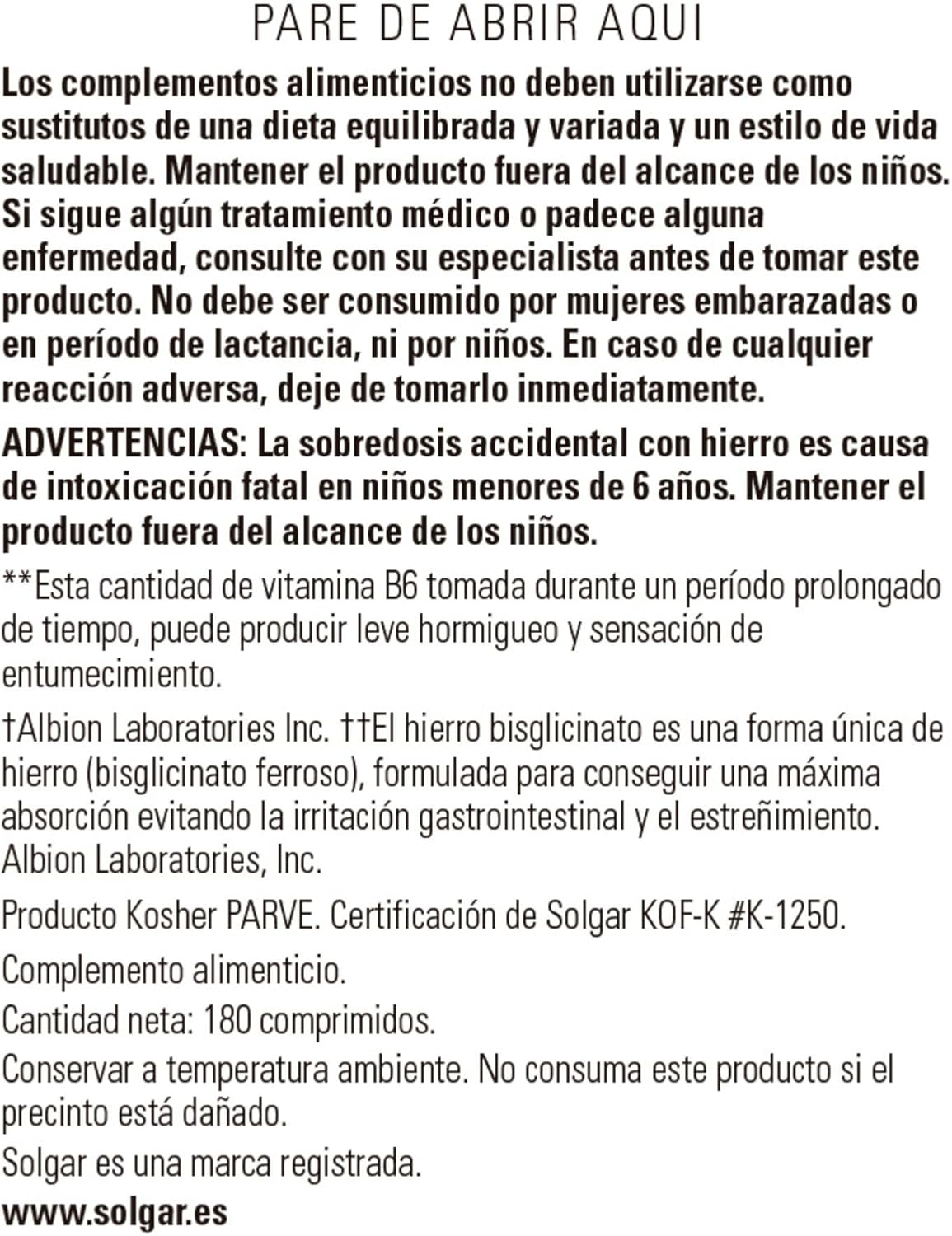Solgar - Formula VM-2000 Multinutrient Formula - 180 Tablets image number 2