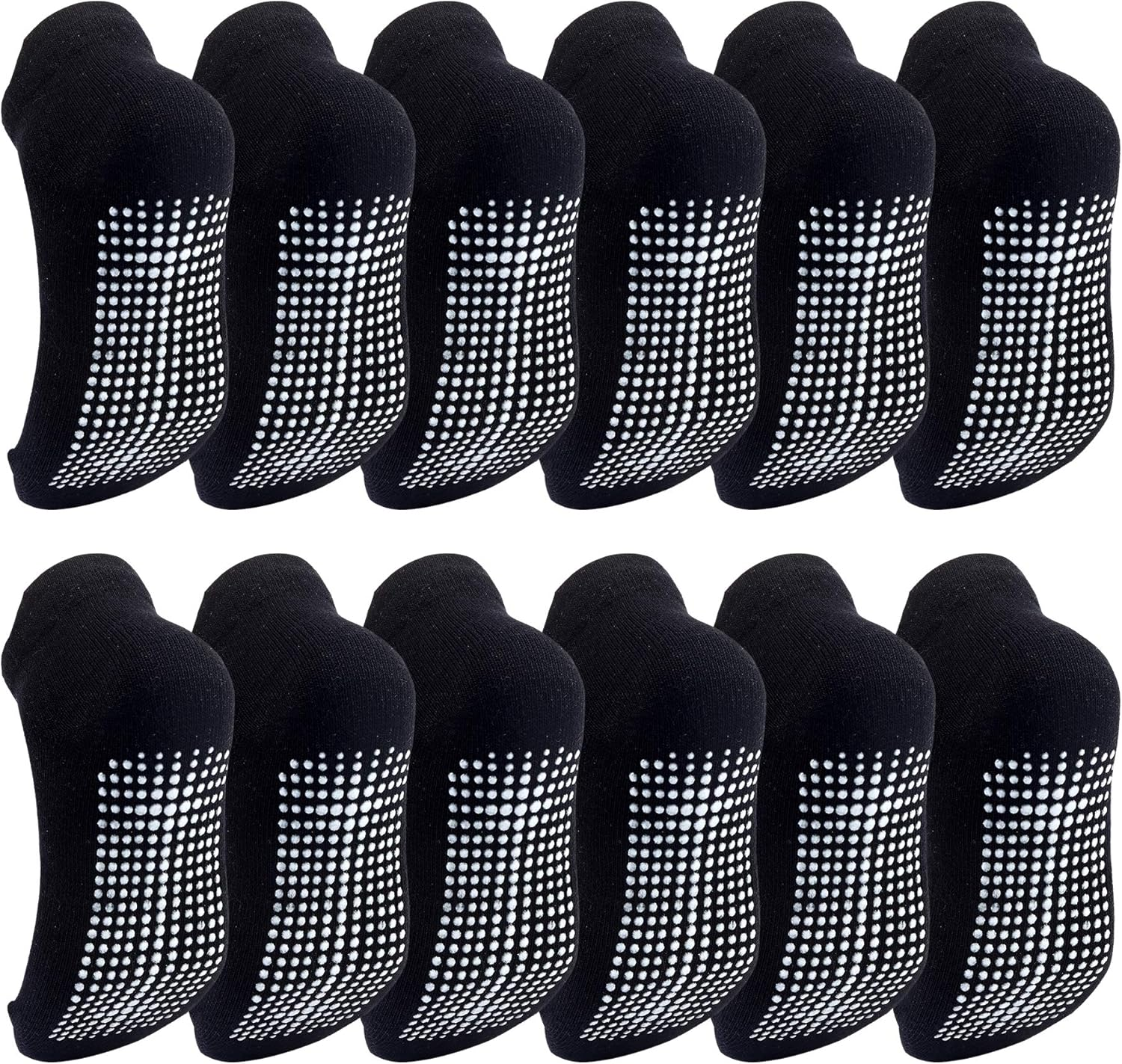 Dicry Non-Slip Toddler Socks Baby Boys Girls Grips Socks Anti-Skid Ankle Infant Kids 6&12 Pairs