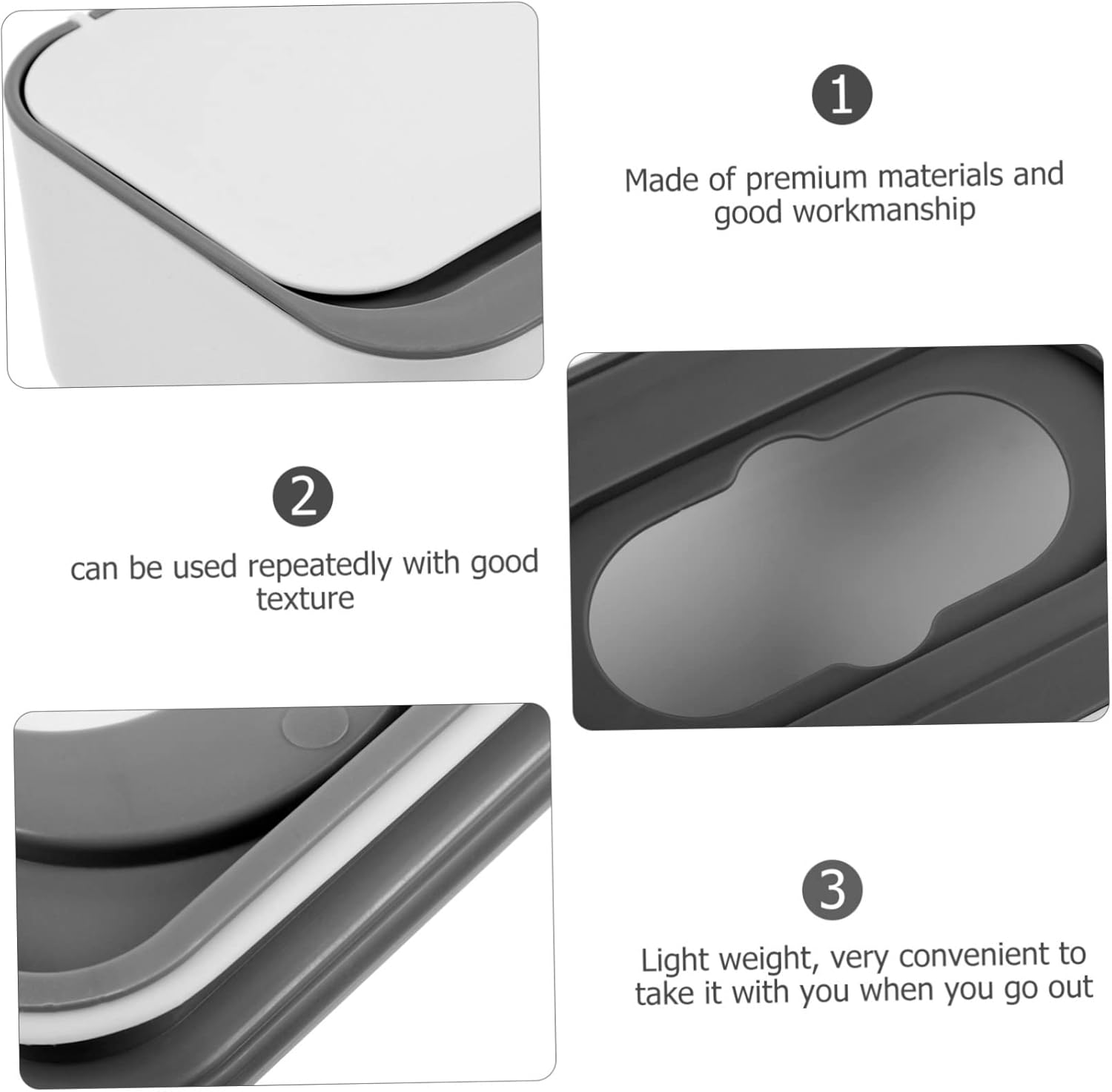 Portable Wipes Box Travel Toiletries Case Wipe Dispenser for Home Office image number 5