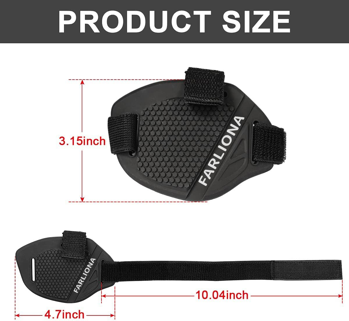 Motorcycle Motorbike Shift Pad, Shoe Boot Cover Protector, Useful Gear Shifter Accessories, Black, Medium image number 2