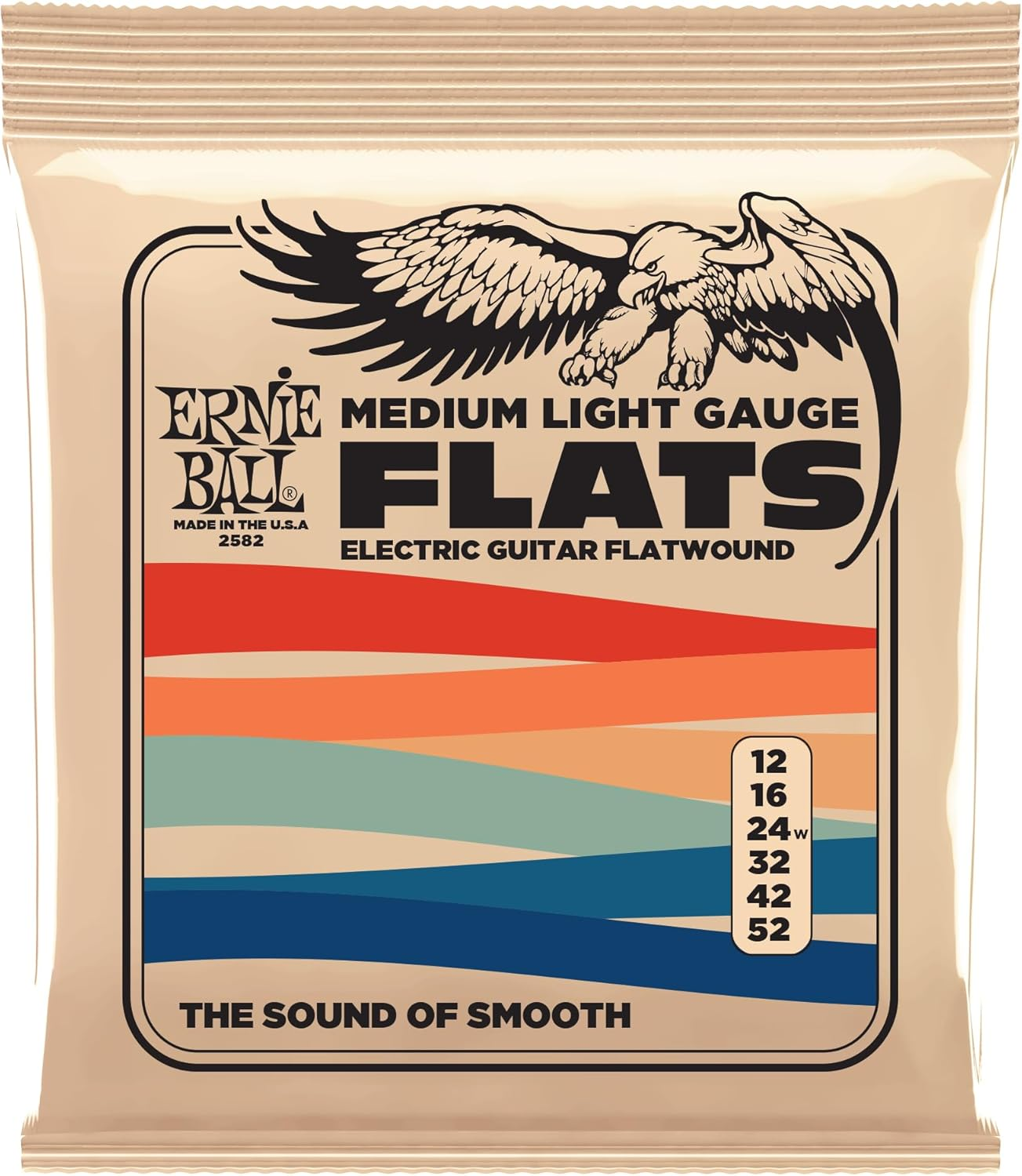 Ernie Ball Medium-Light Flatwound Electric Guitar Strings - 12-52 Gauge image number 1
