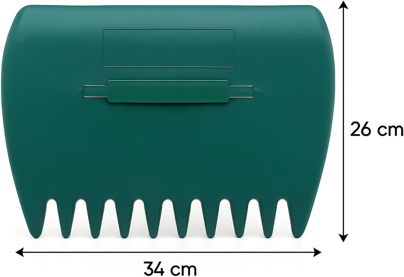 CKB LTD Leaf Grabbers Set of 2 Scoops - Large Lightweight Plastic Hand Held Rakes for Leaves, Grass, Garden Rubbish, Yard Waste - Heavy Duty & Easy to Use Cleaning Tool Scoop