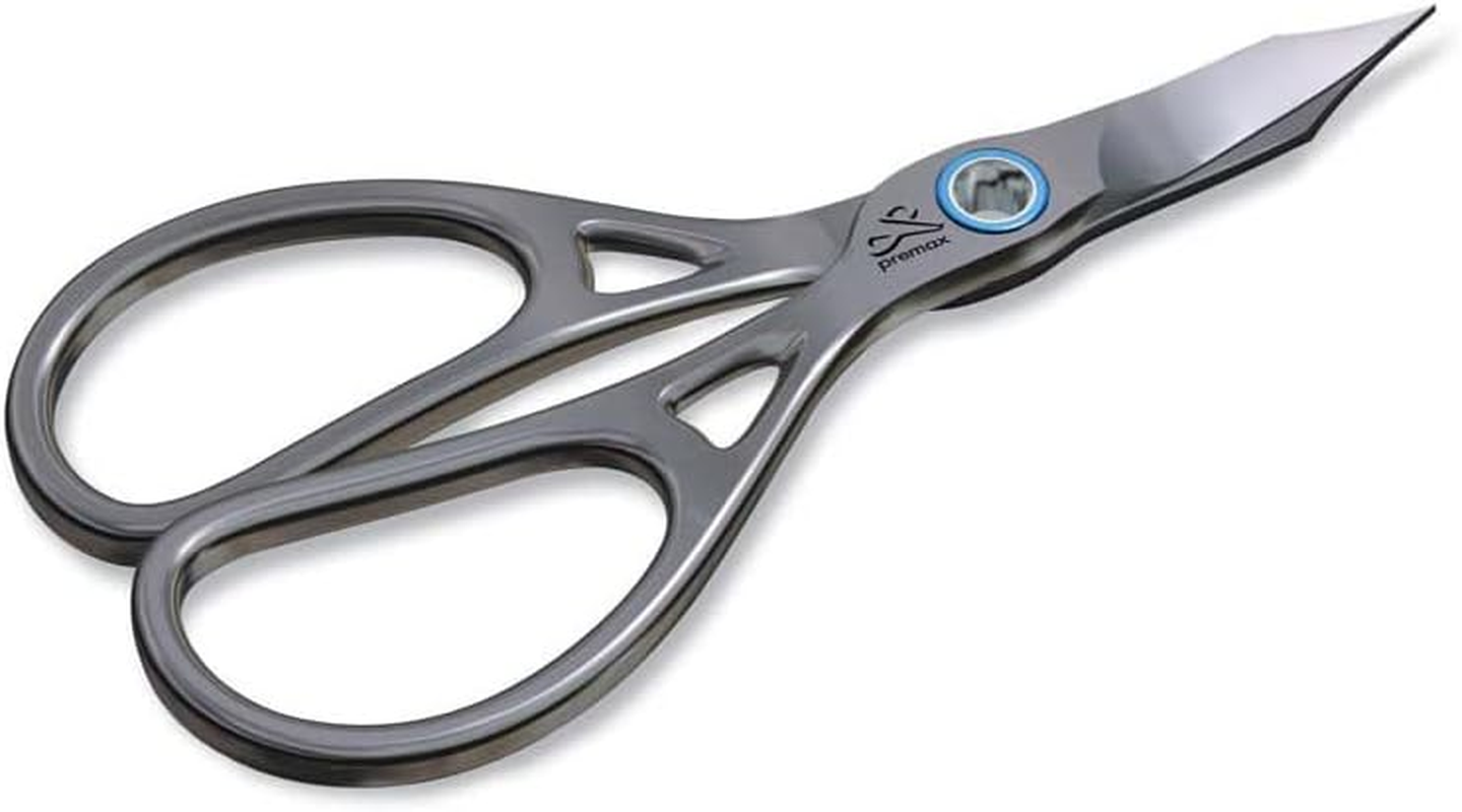 Ring Lock Manicure Scissors with Large Finger Holes, Stainless, for Cutting Nails and Cuticles, Length 9.5 Cm