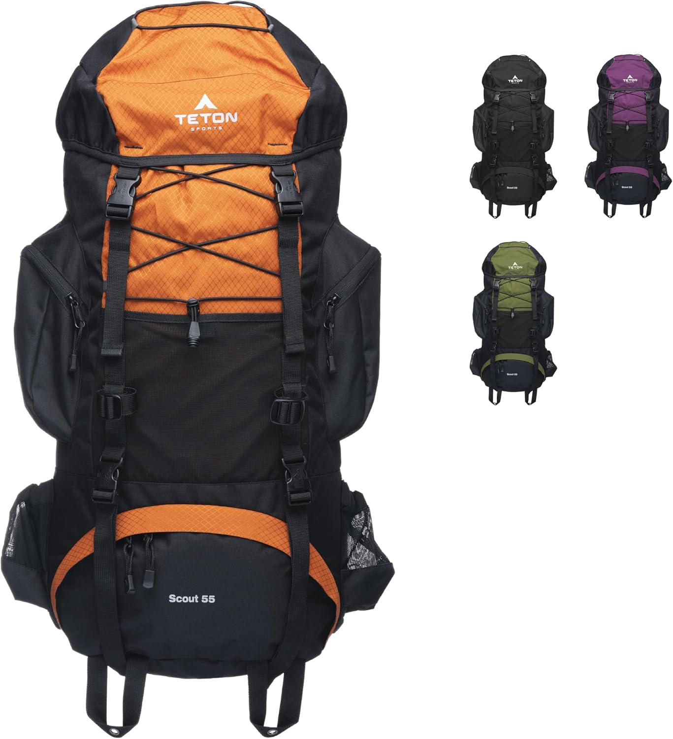 TETON Sports Scout 3400 Internal Frame Backpack; Great Backpacking Gear or Pack for Camping or Hiking
