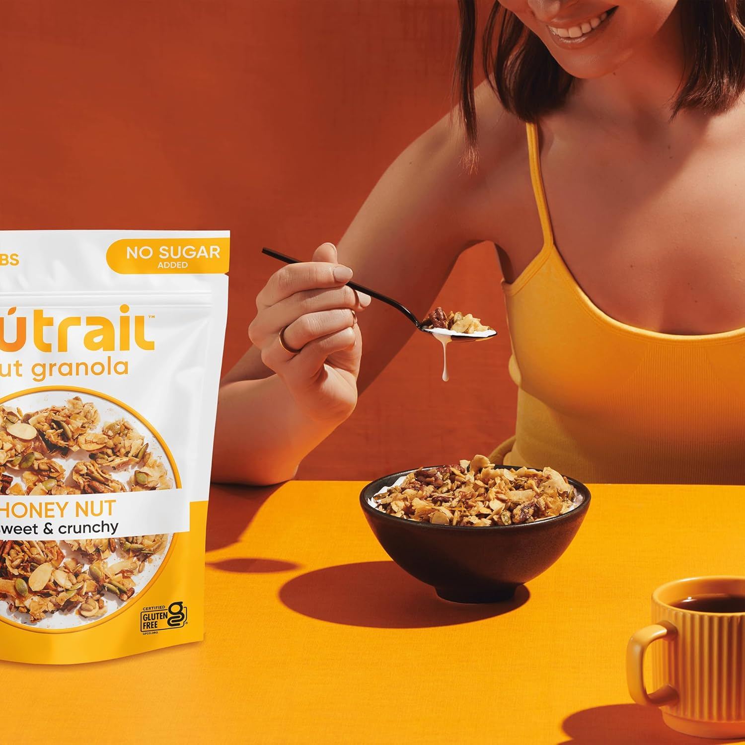 Nutrail Nut Granola Cereal, Honey Nut, No Sugar Added, Keto, Low Carb, Gluten Free, Grain Free, Healthy Breakfast 8 Oz. 3 Count image number 5