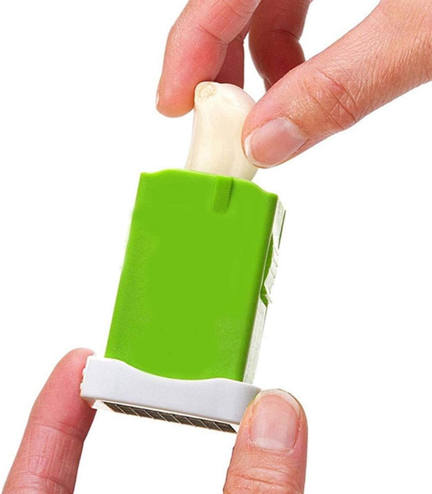 Tooloflife Garlic Press, Plastic Garlic Grinder, Multifunction Squeezer for Walnut Peanut Ginger Mincer Garlic Chopper Practical Kitchen Tool