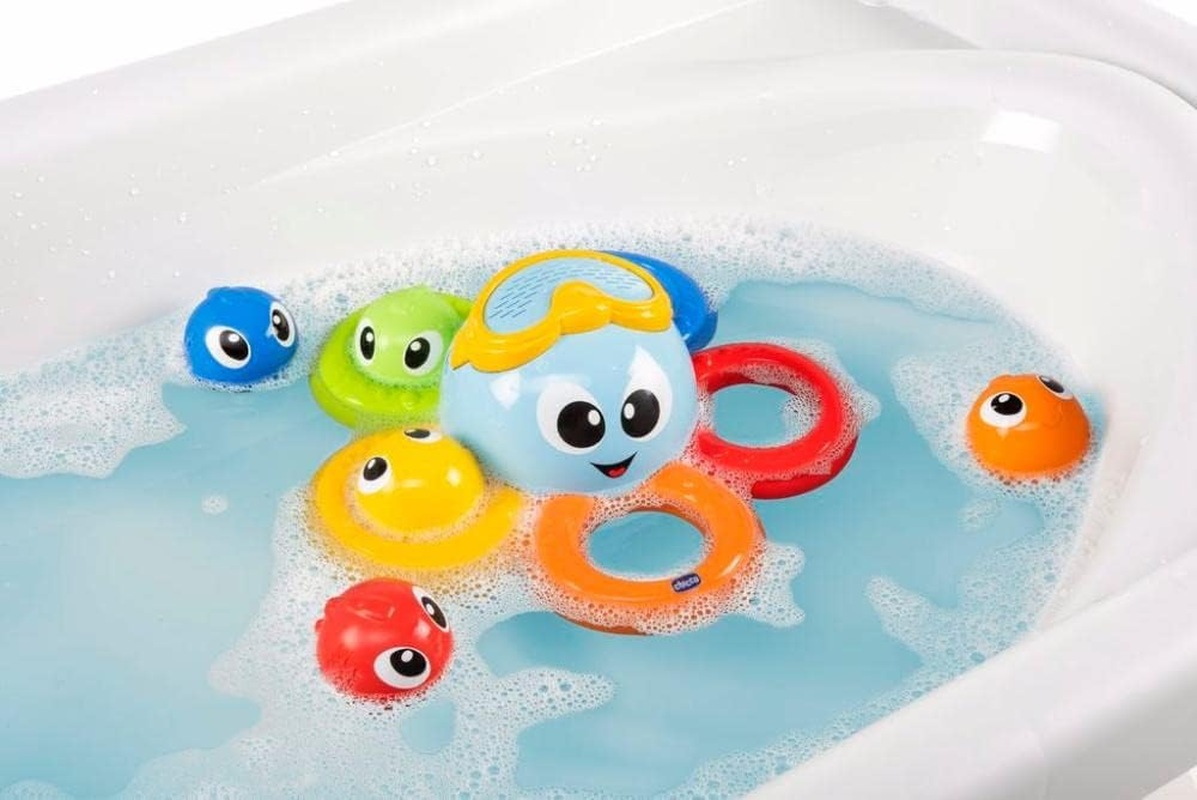 Chicco Billy the Octopus Bath Toy, Multicolour - Blue image number 5
