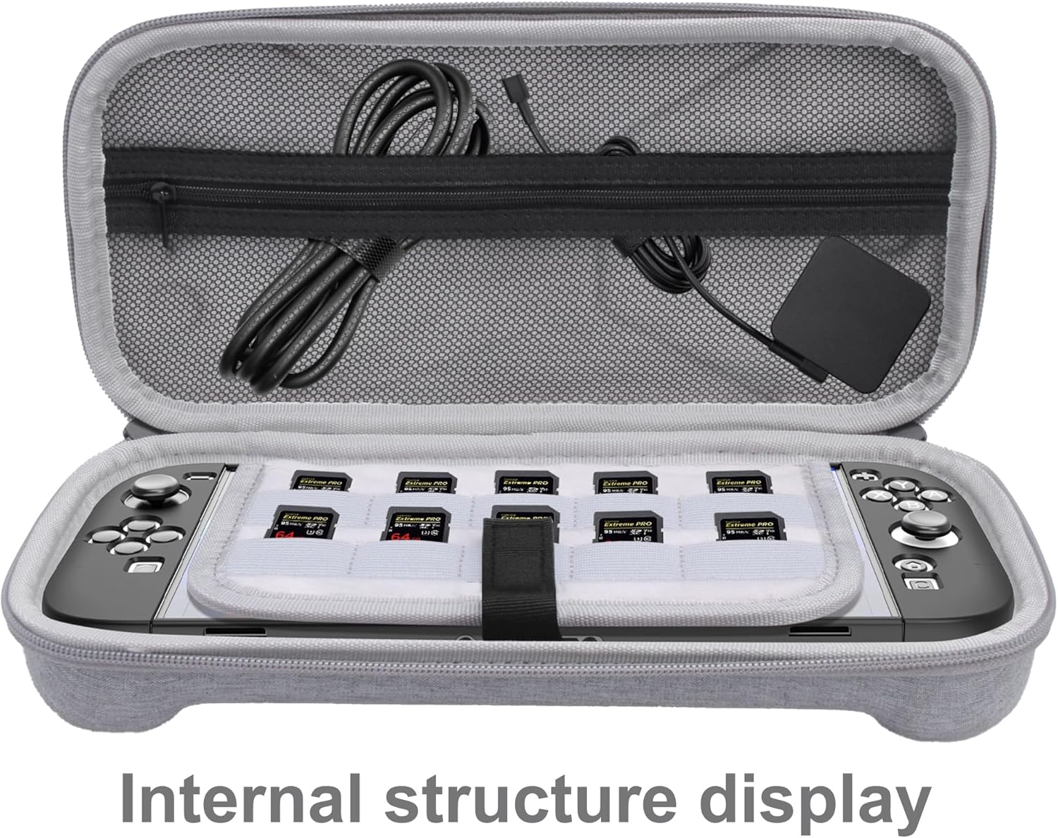 Lemxiee Case for Nintendo Switch 2 Accessories + [Pack of 2] Screen Protector for Nintendo Switch 2 Tempered Glass, Hard Carry Case for Switch 2 (2025) Case image number 2