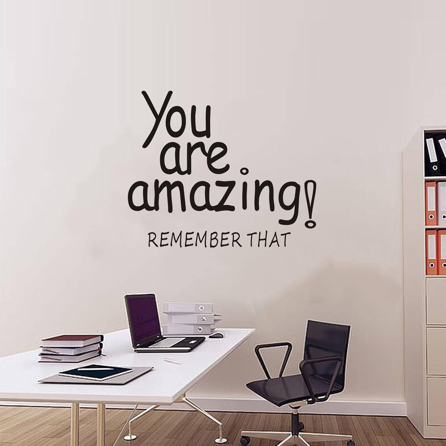 Wall Decals for Kids, Inspirational Wall Stickers, (Easy to Apply), Living Room Bedroom Gym Office School Classroom Nursery Playroom, Quotes Motivational Boys Girls Toddlers Teen Men Women, Teamwork Yoga Dance Garage Positive Home Vinyl Decor Art Family Sayings Words Signs, You Are Amazing 24"X20"