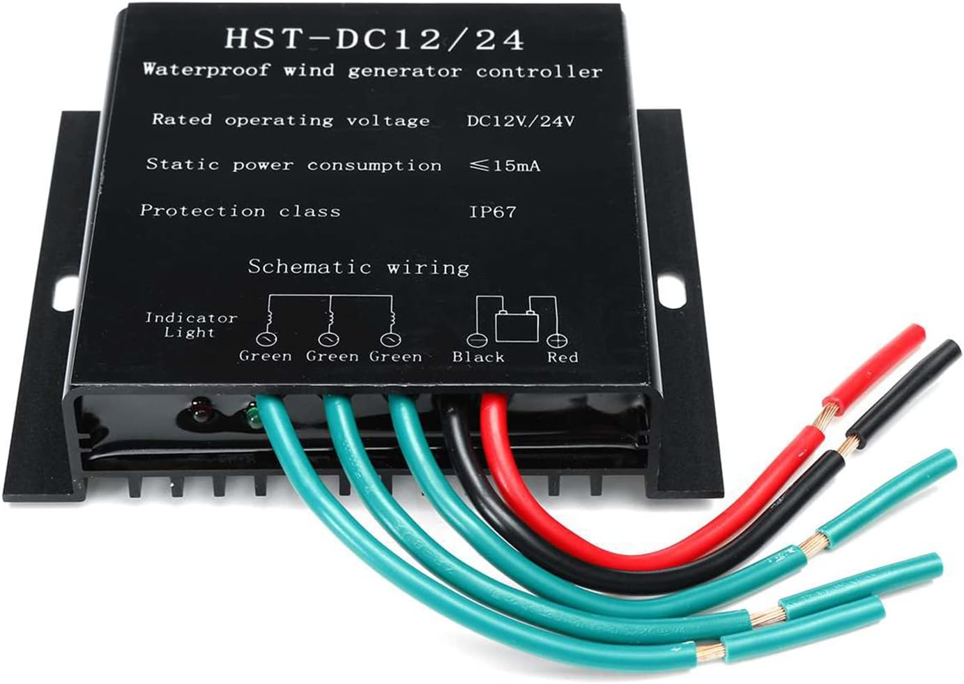 1000W Wind Turbine Charge Controller DC12-24V IP67 Waterproof Wind Turbine Generator Charging Regulator,12V