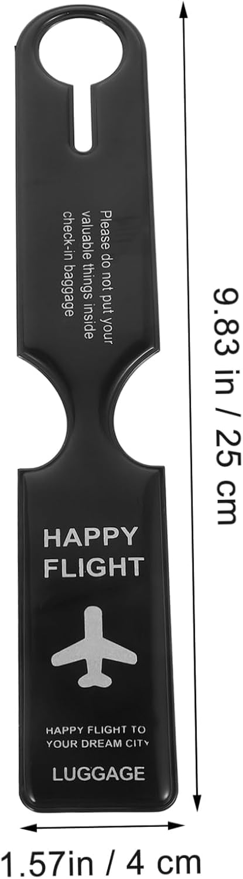 CATIEBYE 4Pcs PVC Luggage Tags Lightweight Travel Accessories for Easy Identification of Suitcases and Handbags Anti-Lost Labels image number 1