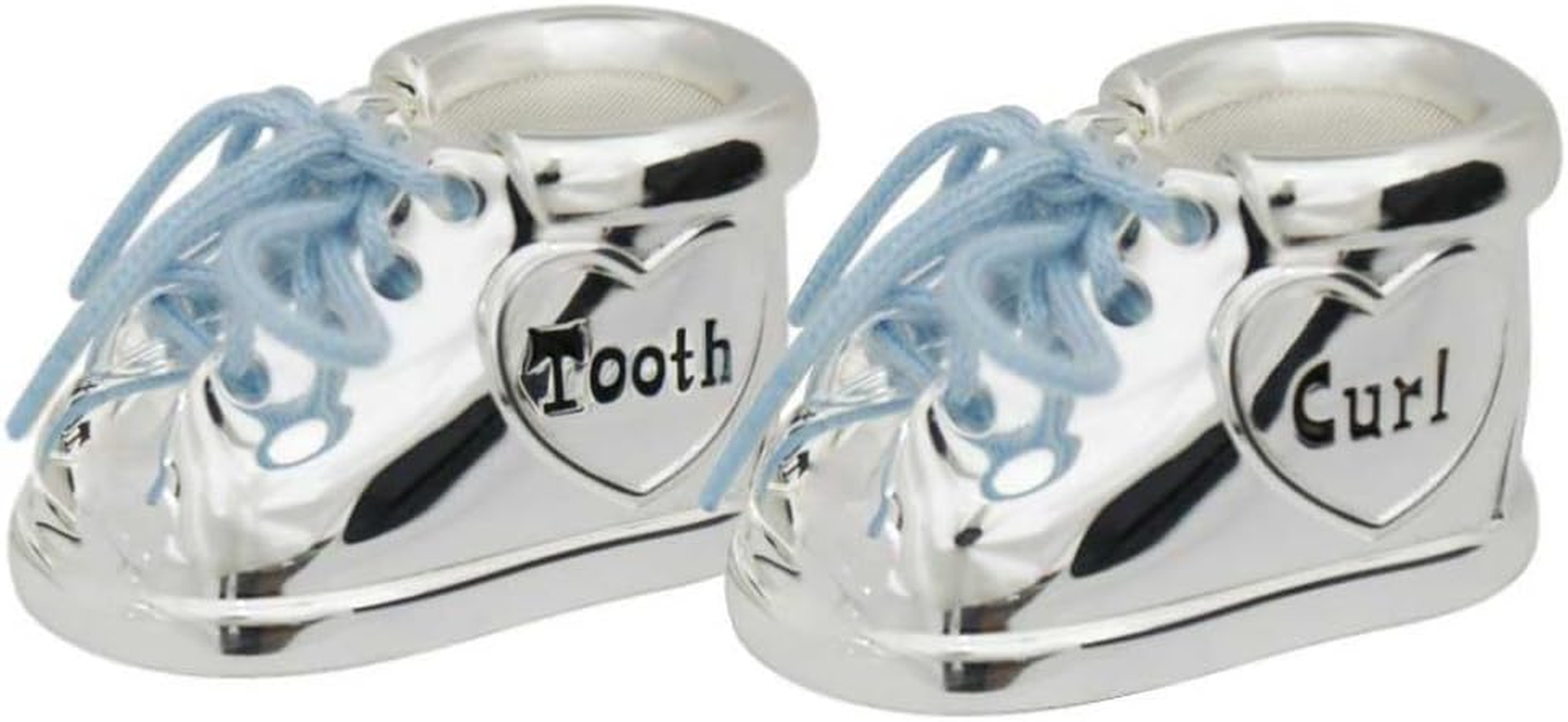 Baby Tooth Keepsake Box First Curl Storage Boy Christening Gifts Silver Present